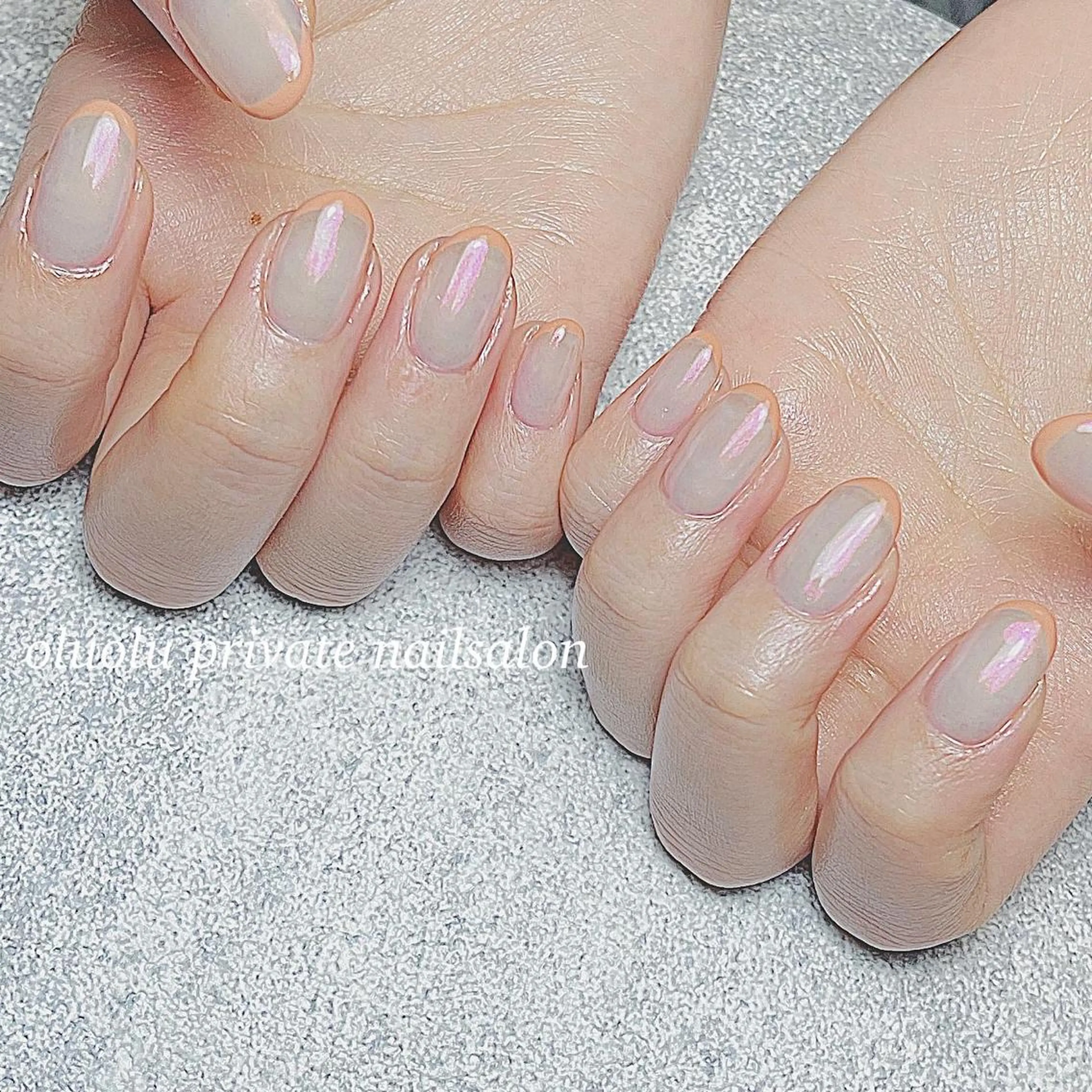 ネイル アートネイル オーロラネイル フットネイル フレンチネイル ジェルネイル ハンドネイル 大村 紬華のネイルデザイン