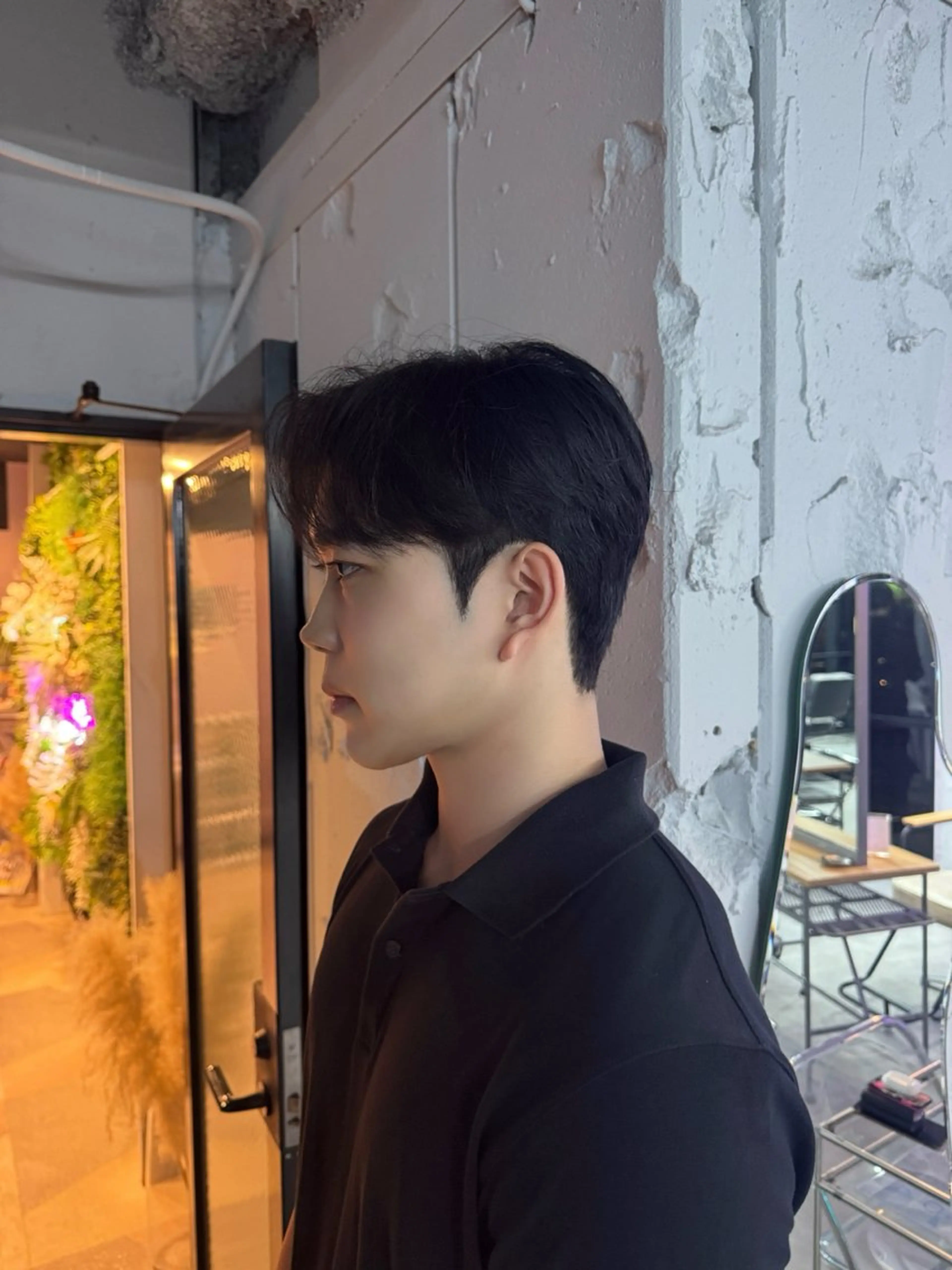 ショート メンズ ダウンパーマ メンズ韓国風 メンズパーマ くせ毛 韓国風ヘア 韓国特化 なおきのヘアスタイル