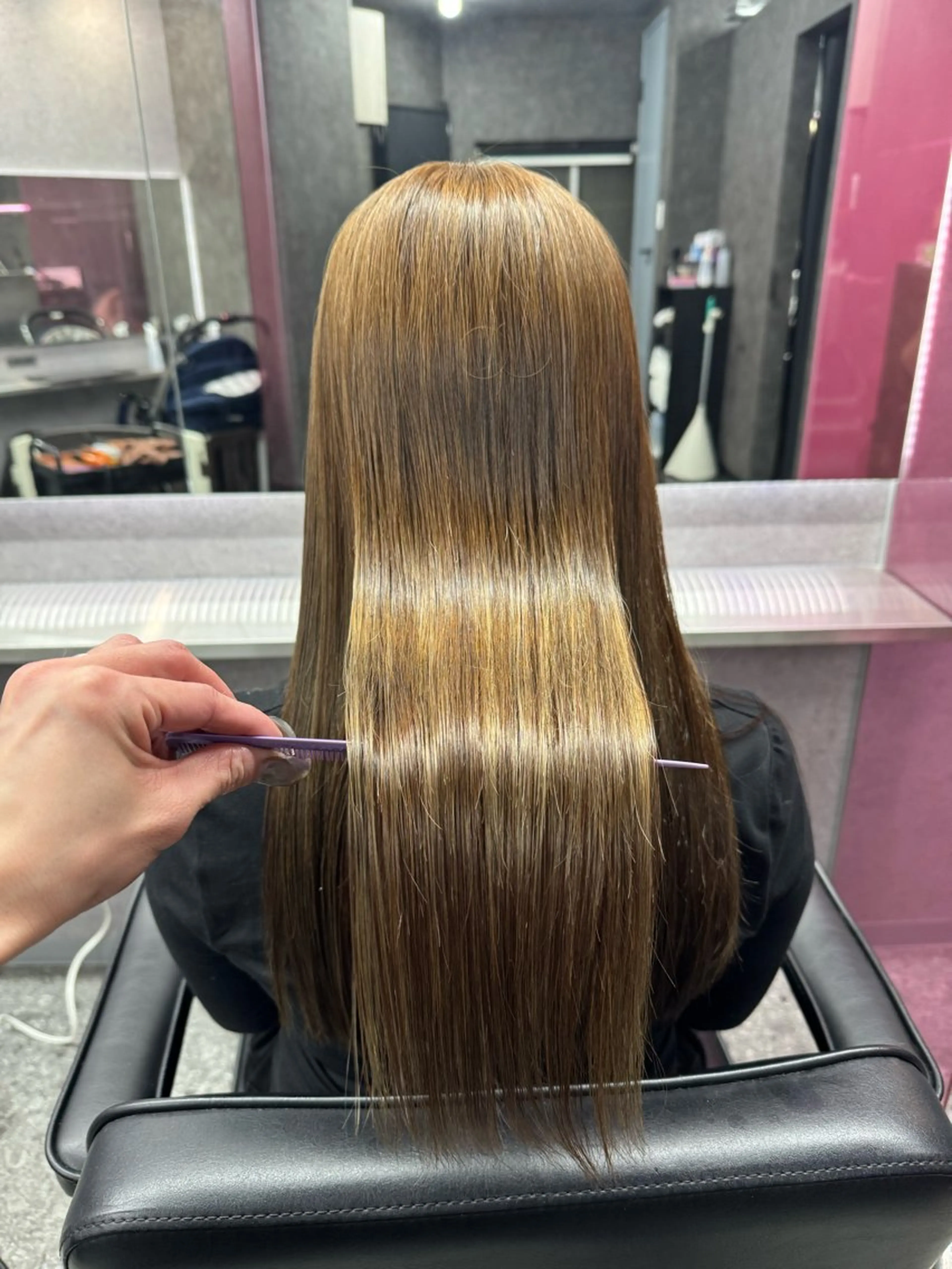 ロング カラー カット ヘアカラー トリートメント レイヤーカット 艶髪/西尾 幸樹のヘアスタイル