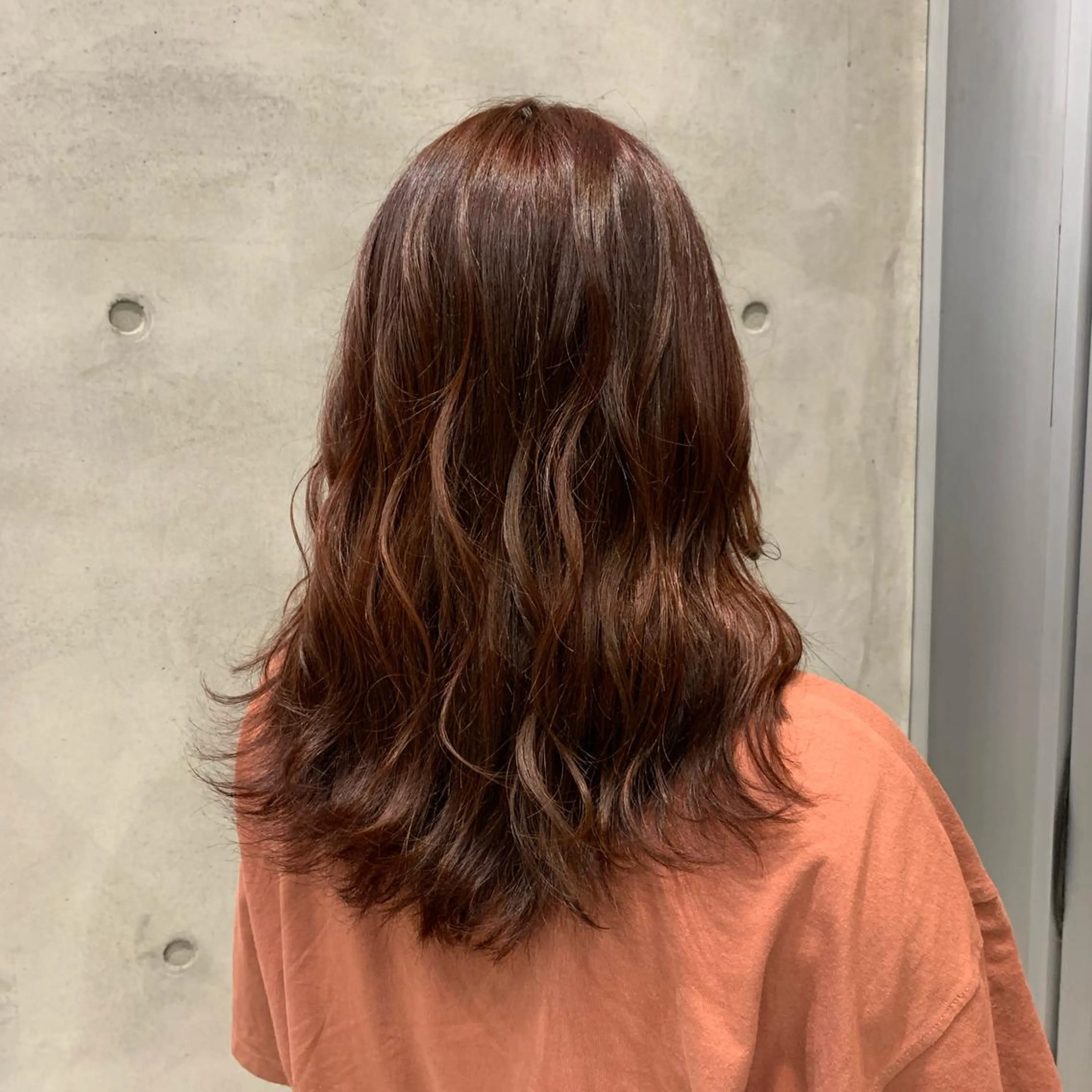 ロング カラー ヘアカラー 金田 ありさのヘアスタイル