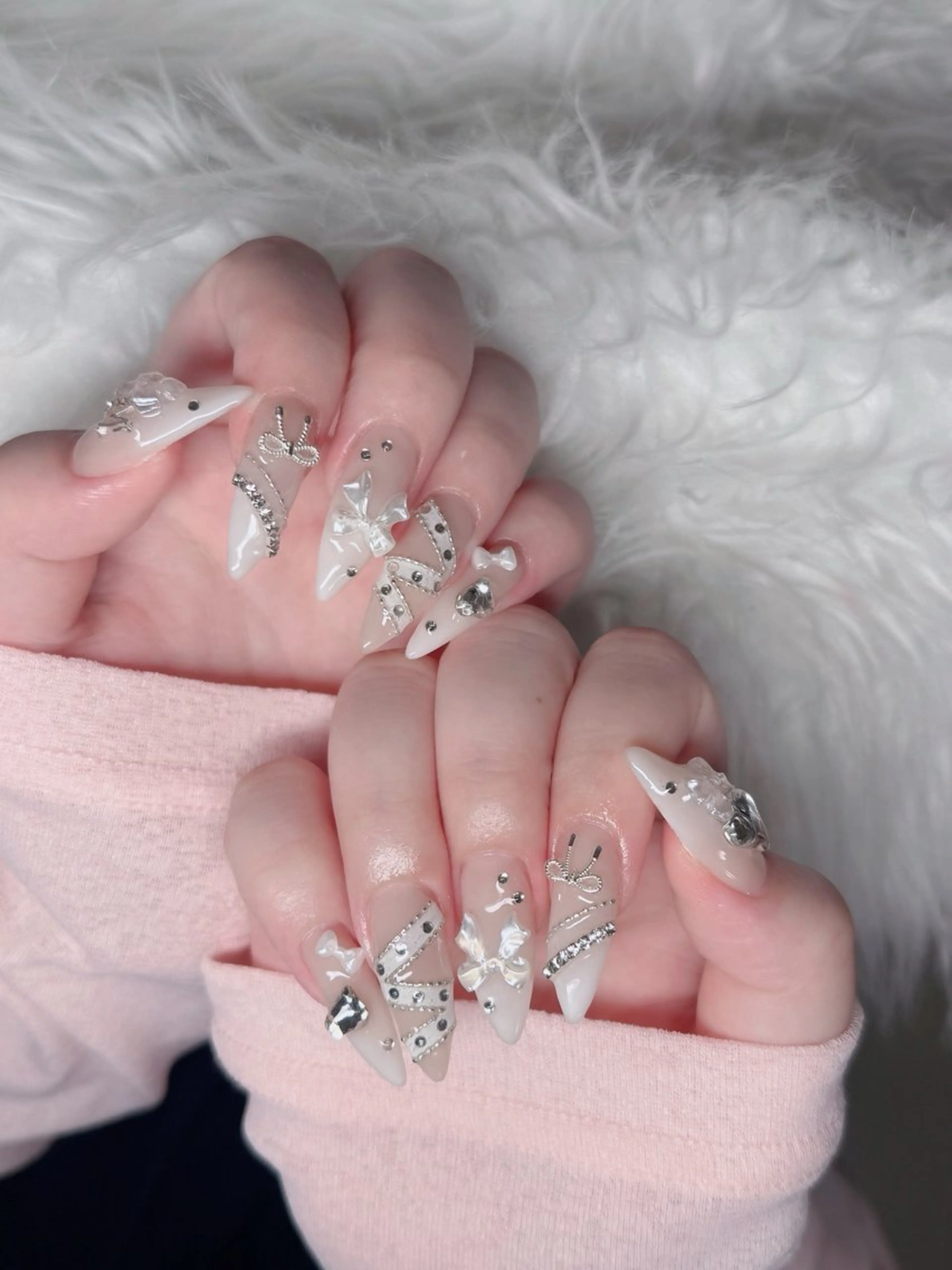 ネイル アートネイル 成人式 ジェルネイル ニュアンスネイル 夏ネイル ハンドネイル neco H.babynailのネイルデザイン