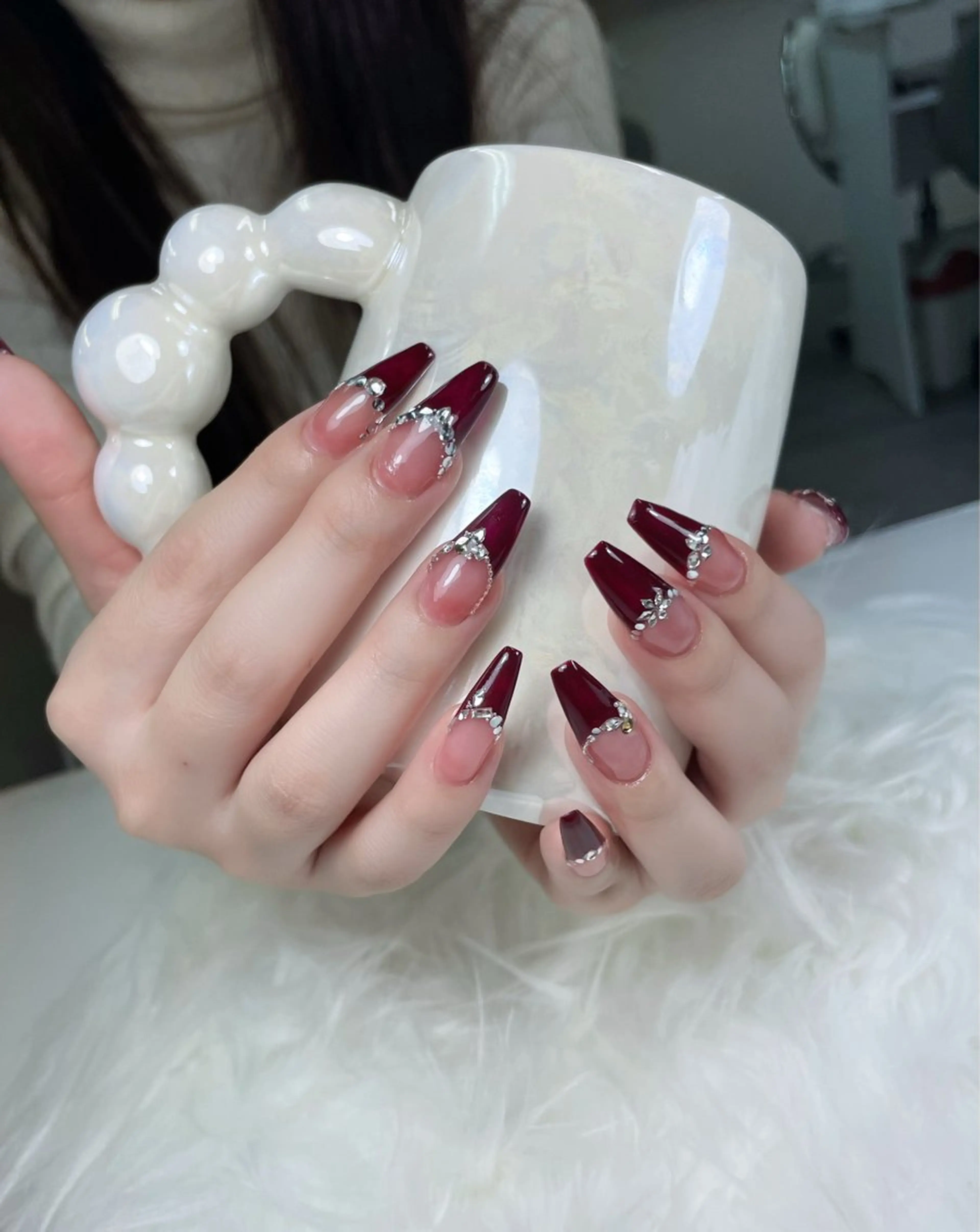 ネイル ジェルネイル ガーリー 韓国ネイル ニュアンスネイル シンプルネイル ハンドネイル King Nail_Salonのネイルデザイン