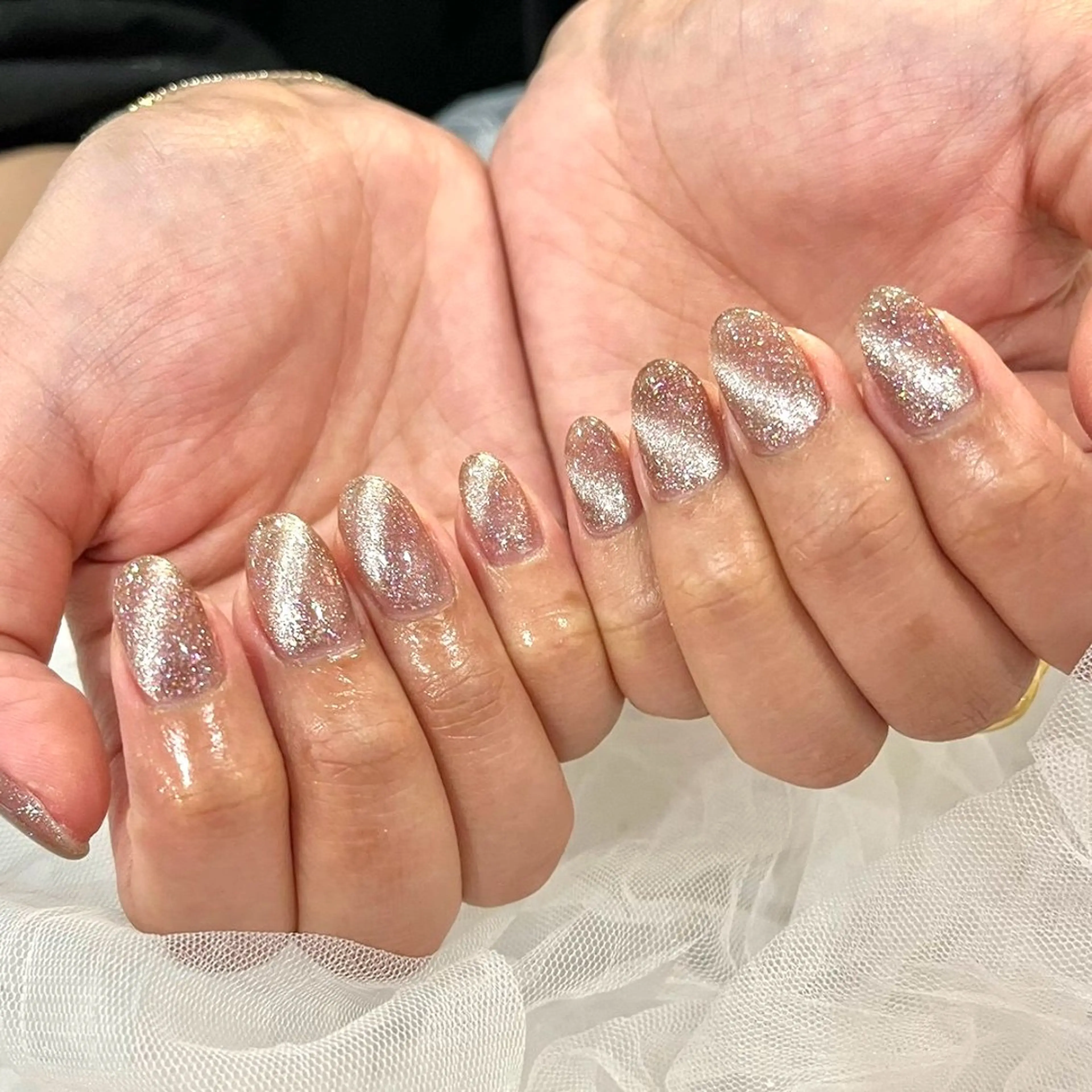 ネイル 長さ出し フレンチネイル ニュアンスネイル ハンドネイル cleo 中目黒店のネイルデザイン