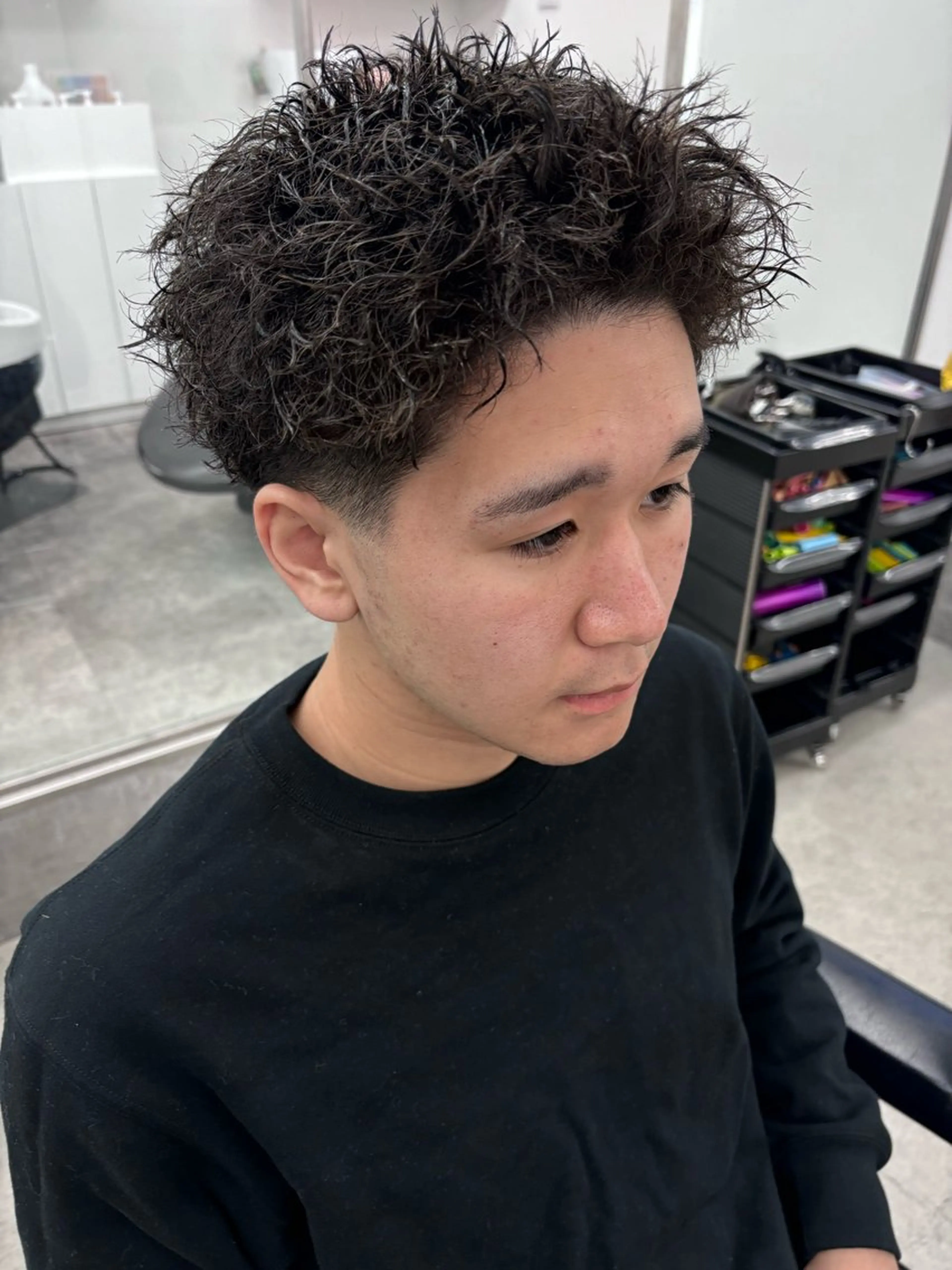 パーマ メンズ カット パーマ トリートメント 土岐 仁/メンズ専門 パーマ特化美容師🔥のヘアスタイル