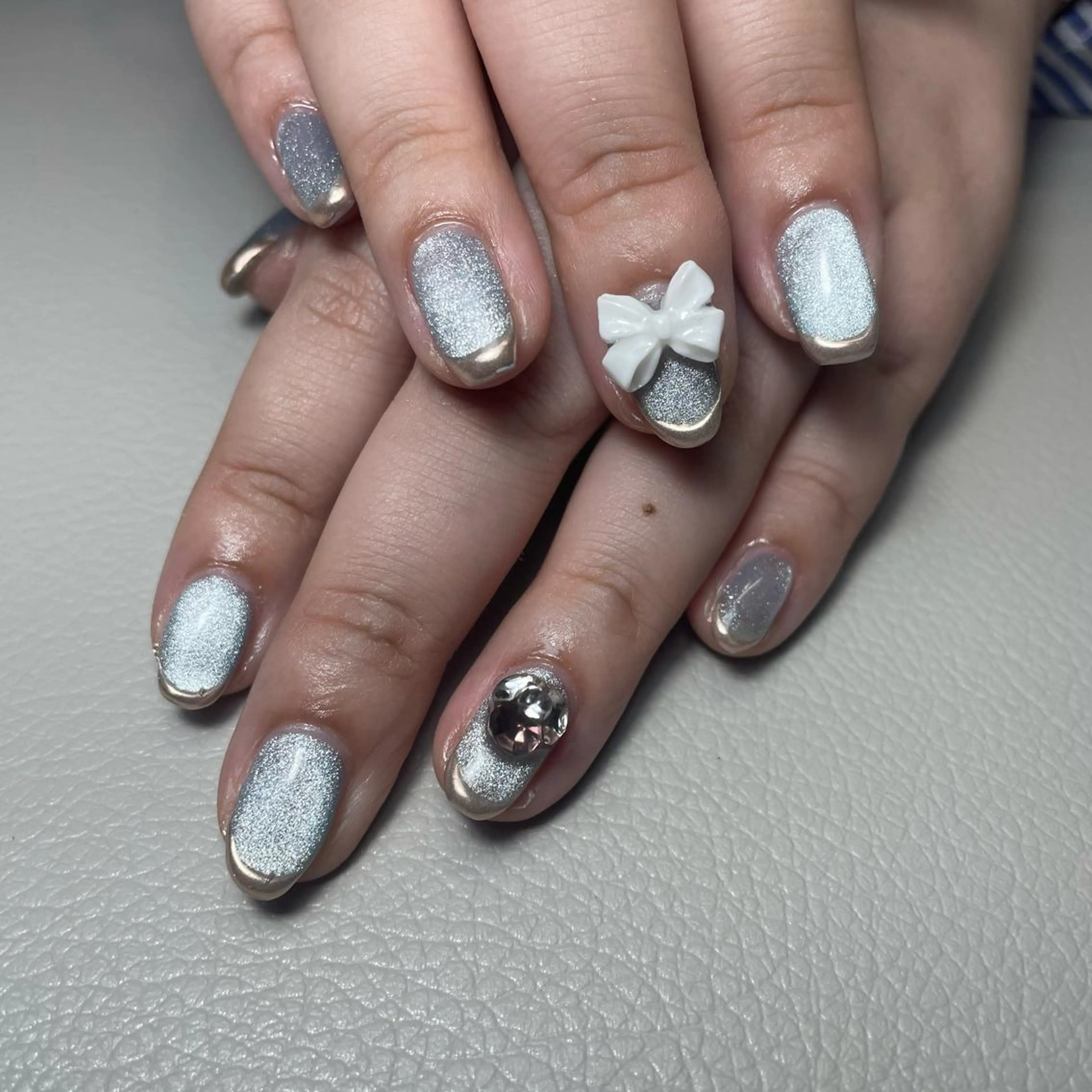 ネイル フレンチネイル マグネットネイル ミラーネイル WATANABE MAYUMIのネイルデザイン