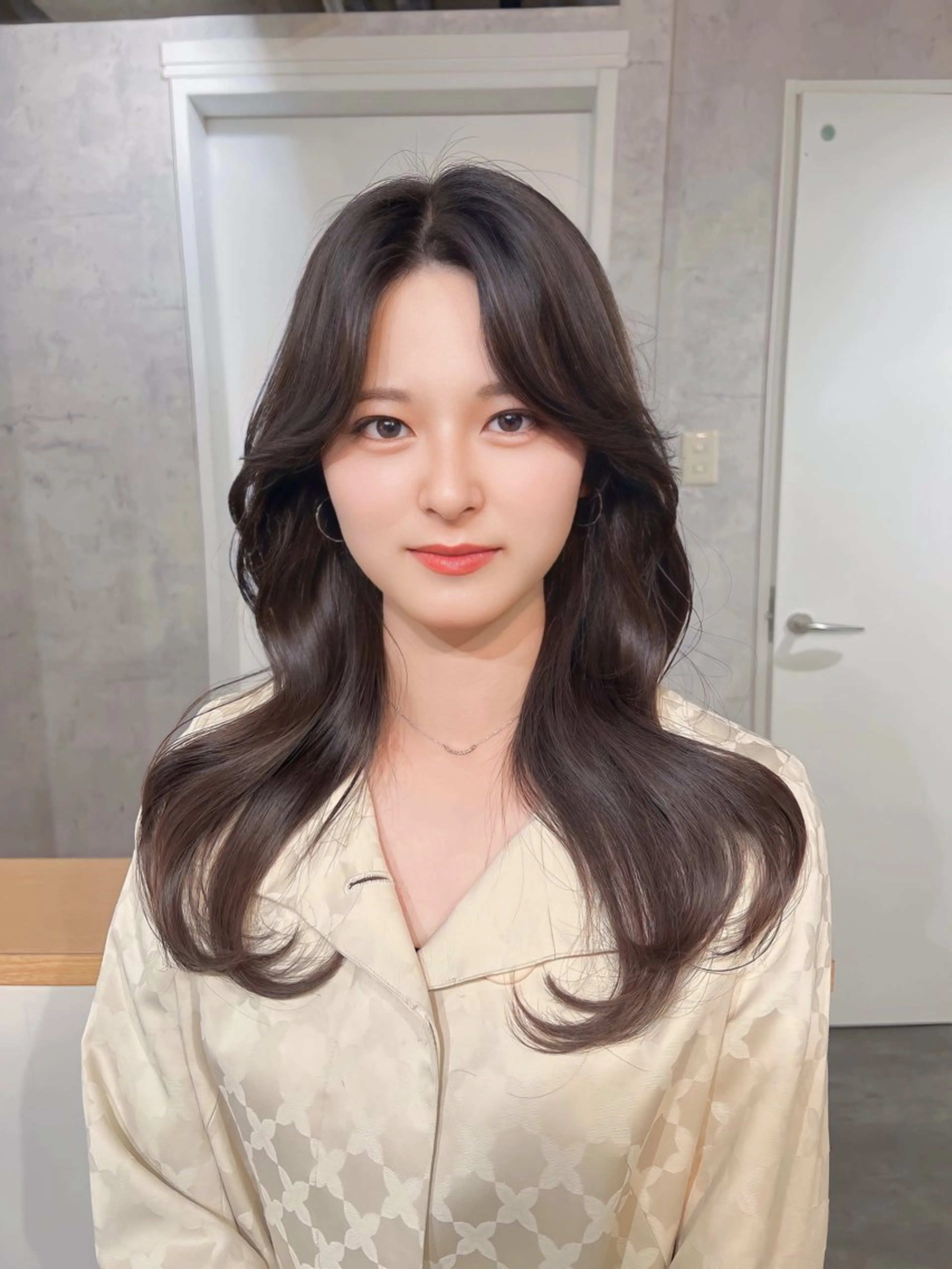 ロング カラー 韓国レイヤー/ 顔周り💕田中将吾のヘアスタイル