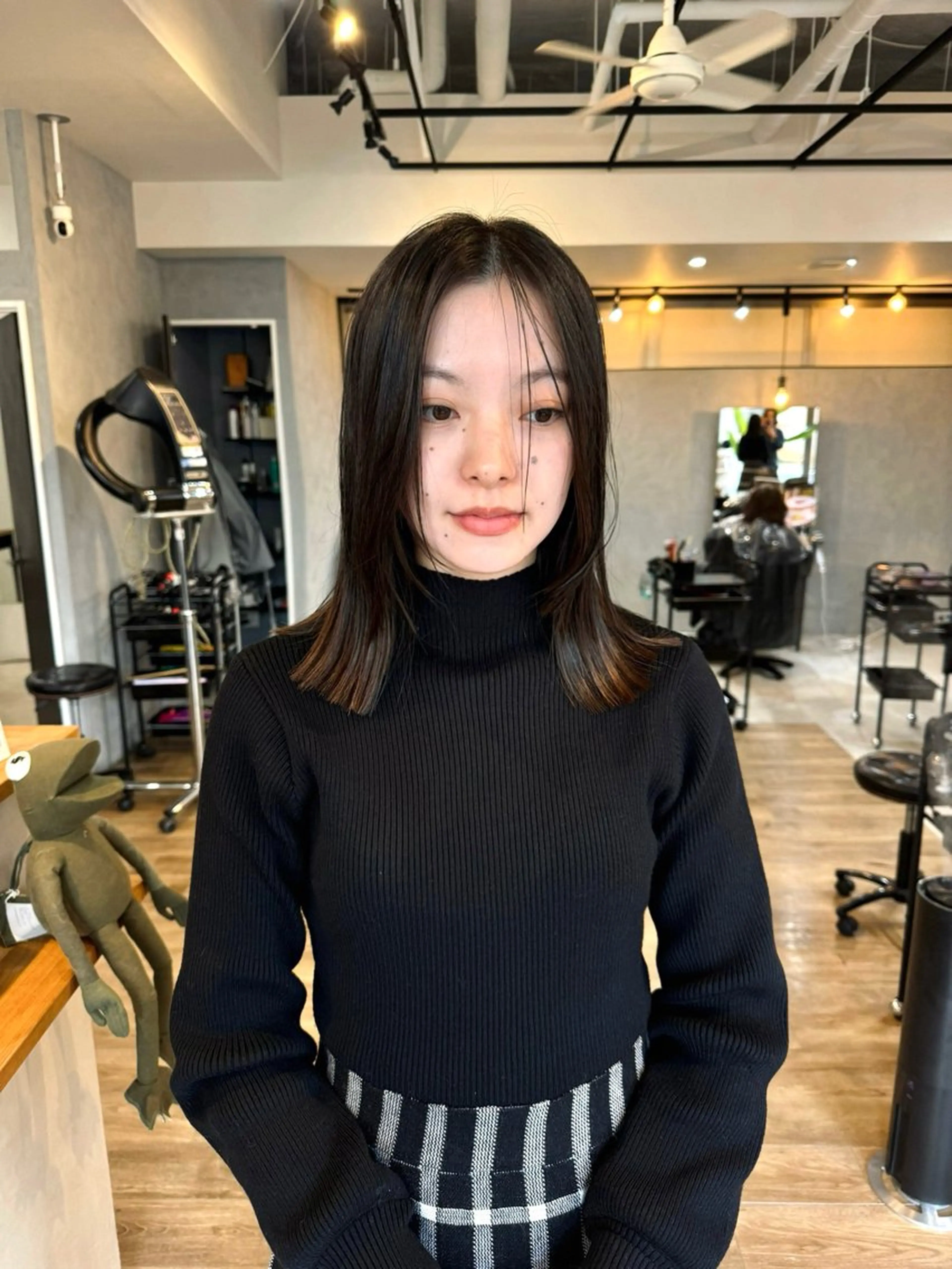 ミディアム Basis 田口豪司のヘアスタイル