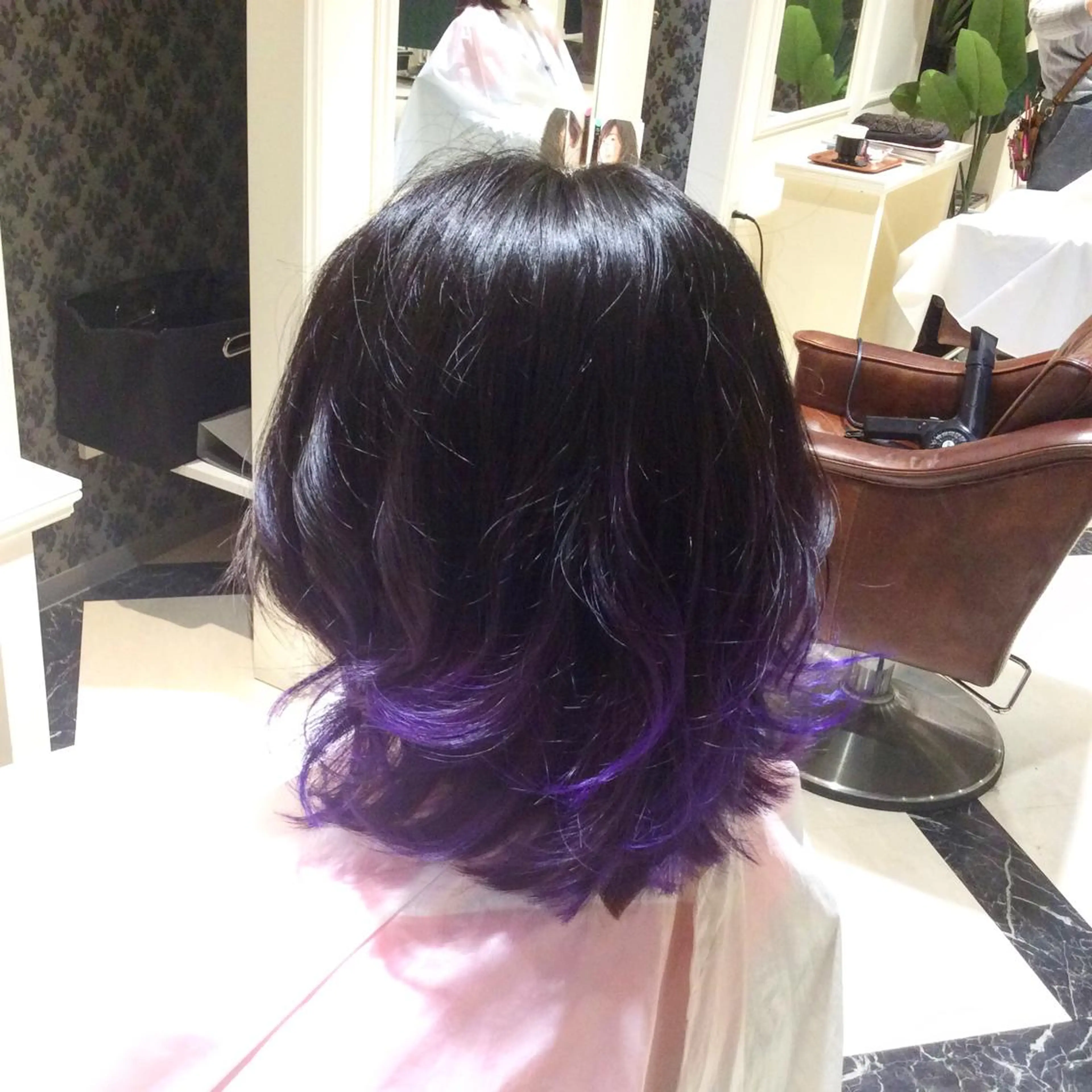 ミディアム カラー グラデーションカラー バイオレットカラー 髪質改善✨カラー特化 サロン🎨平尾晃一のヘアスタイル