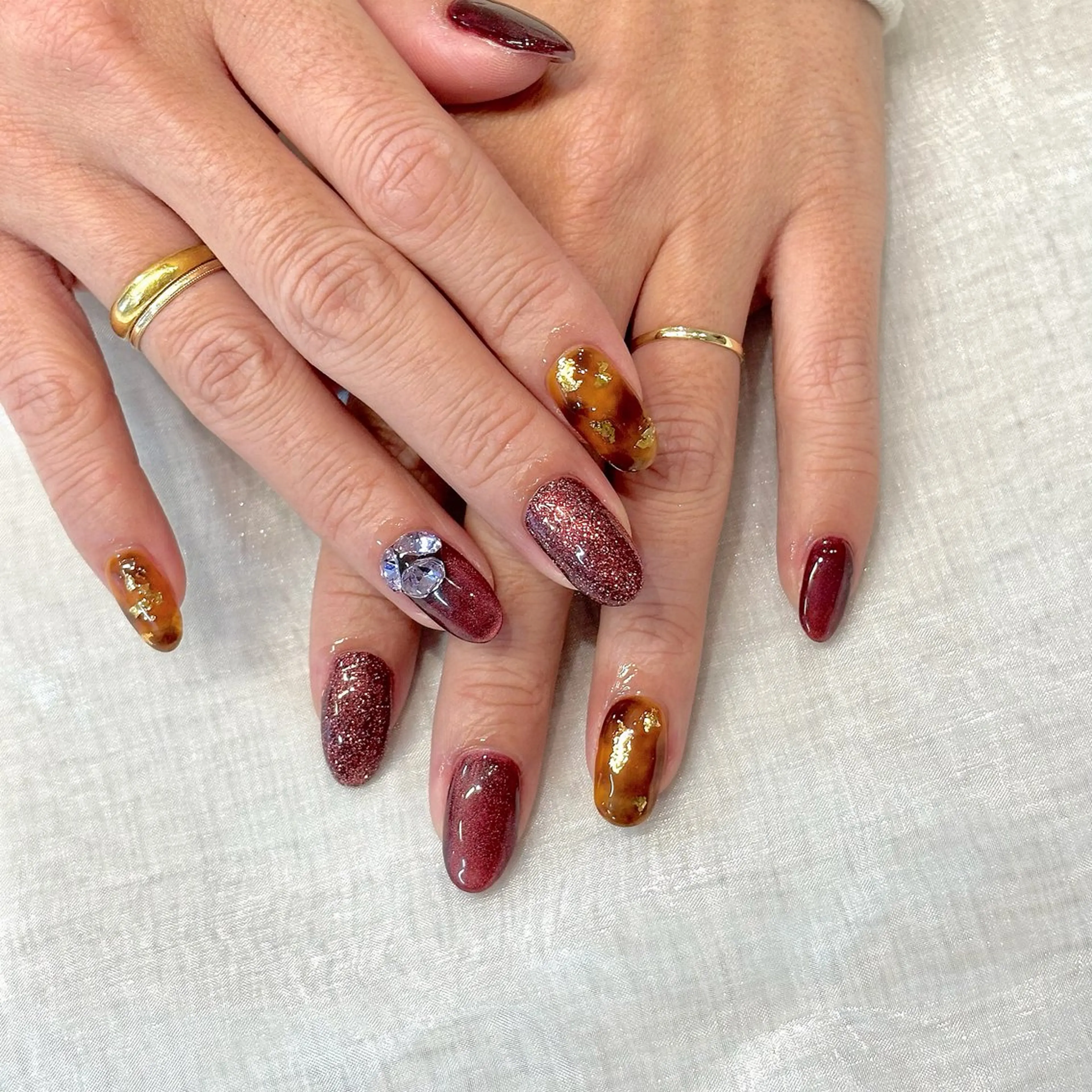 ネイル べっ甲ネイル ジェルネイル ハンドネイル Chipie_ ayanoのネイルデザイン