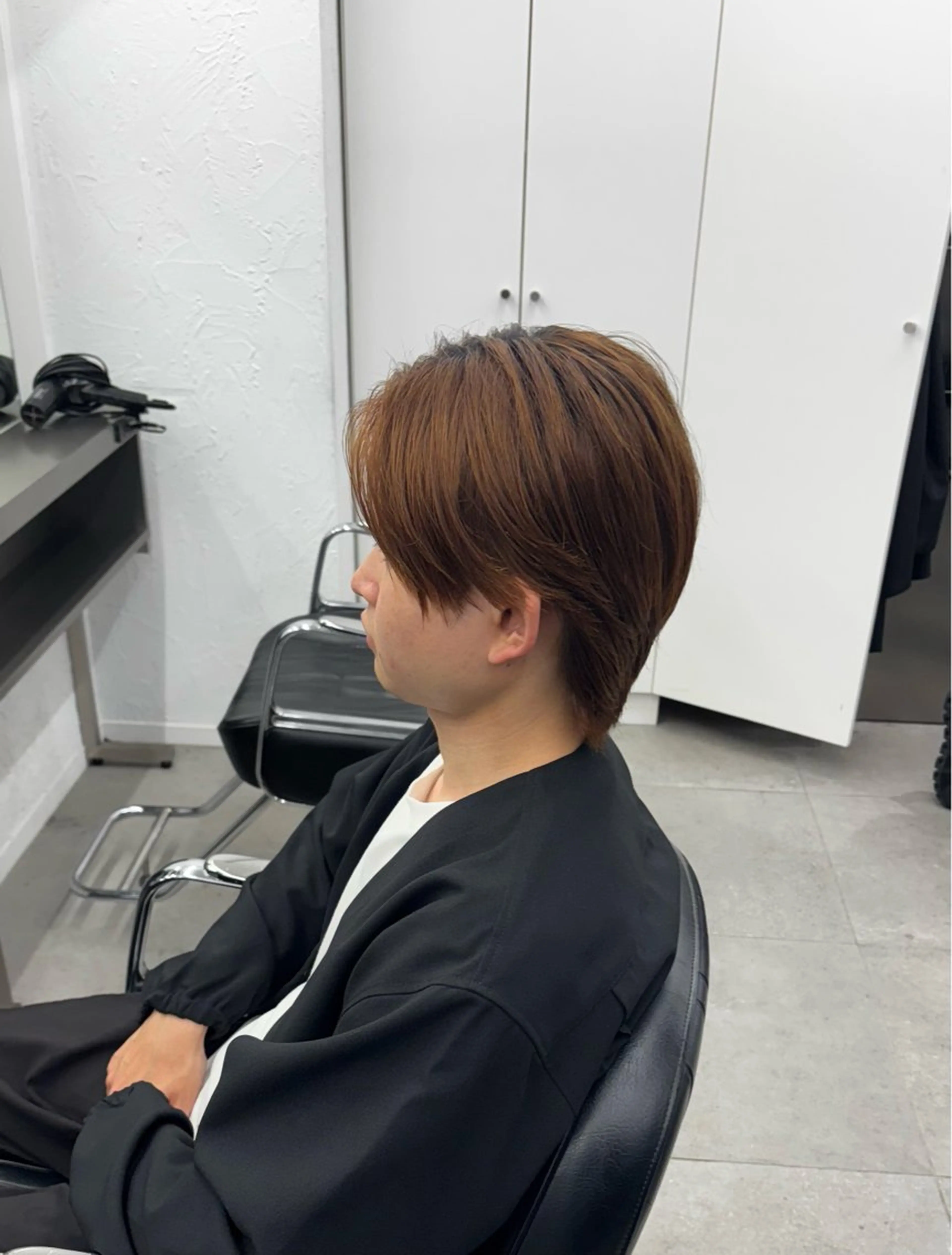 ショート カラー パーマ メンズ 佐々木 賢吾のヘアスタイル