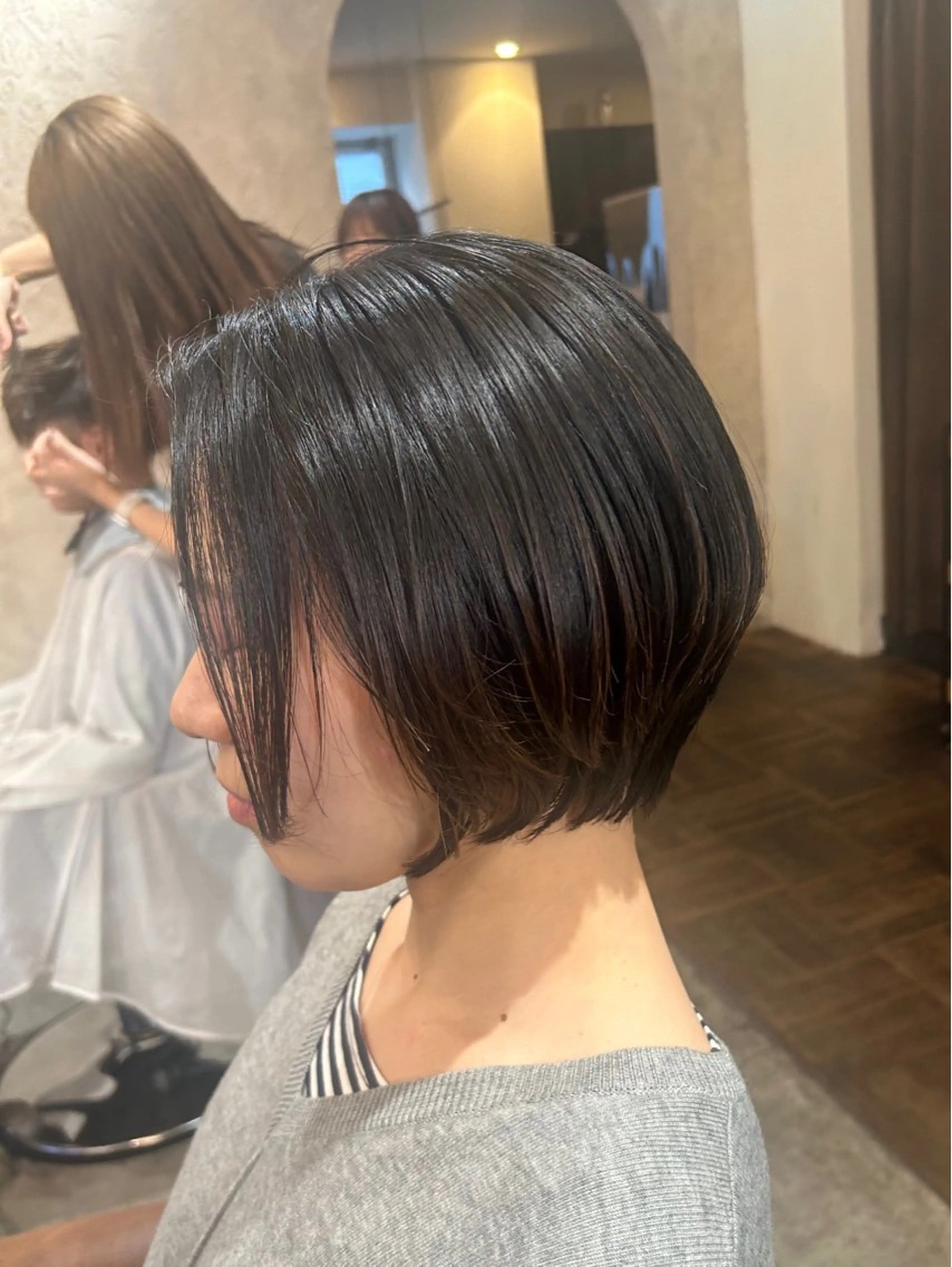 ショート ショートボブ ボブ ショートヘア カット nana/ボブ/ レイヤー/梅田のヘアスタイル