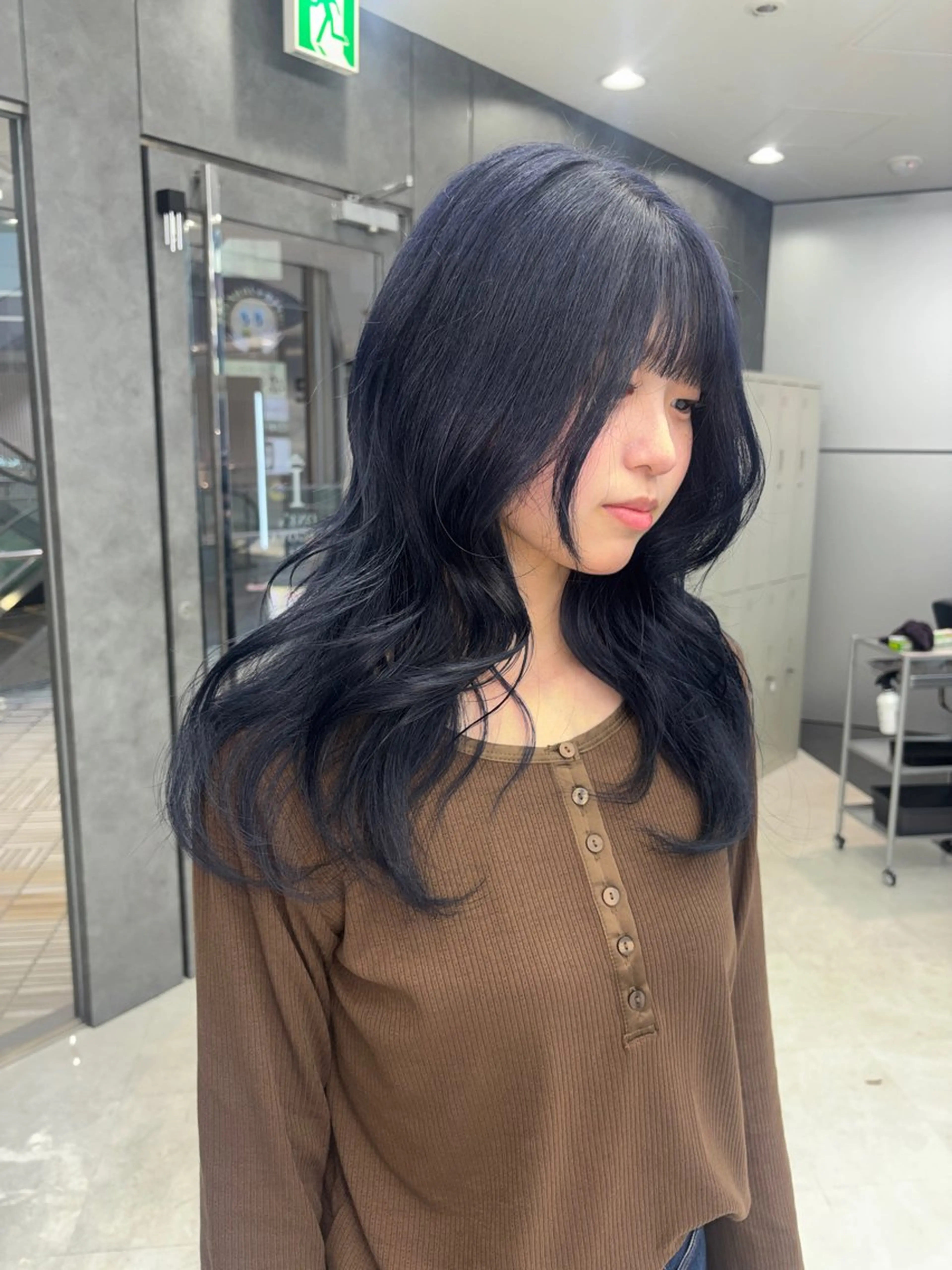 ロング カラー ヘアアレンジ カット ヘアカラー トリートメント ハッシュカット/ ミルクティー/ みうのヘアスタイル