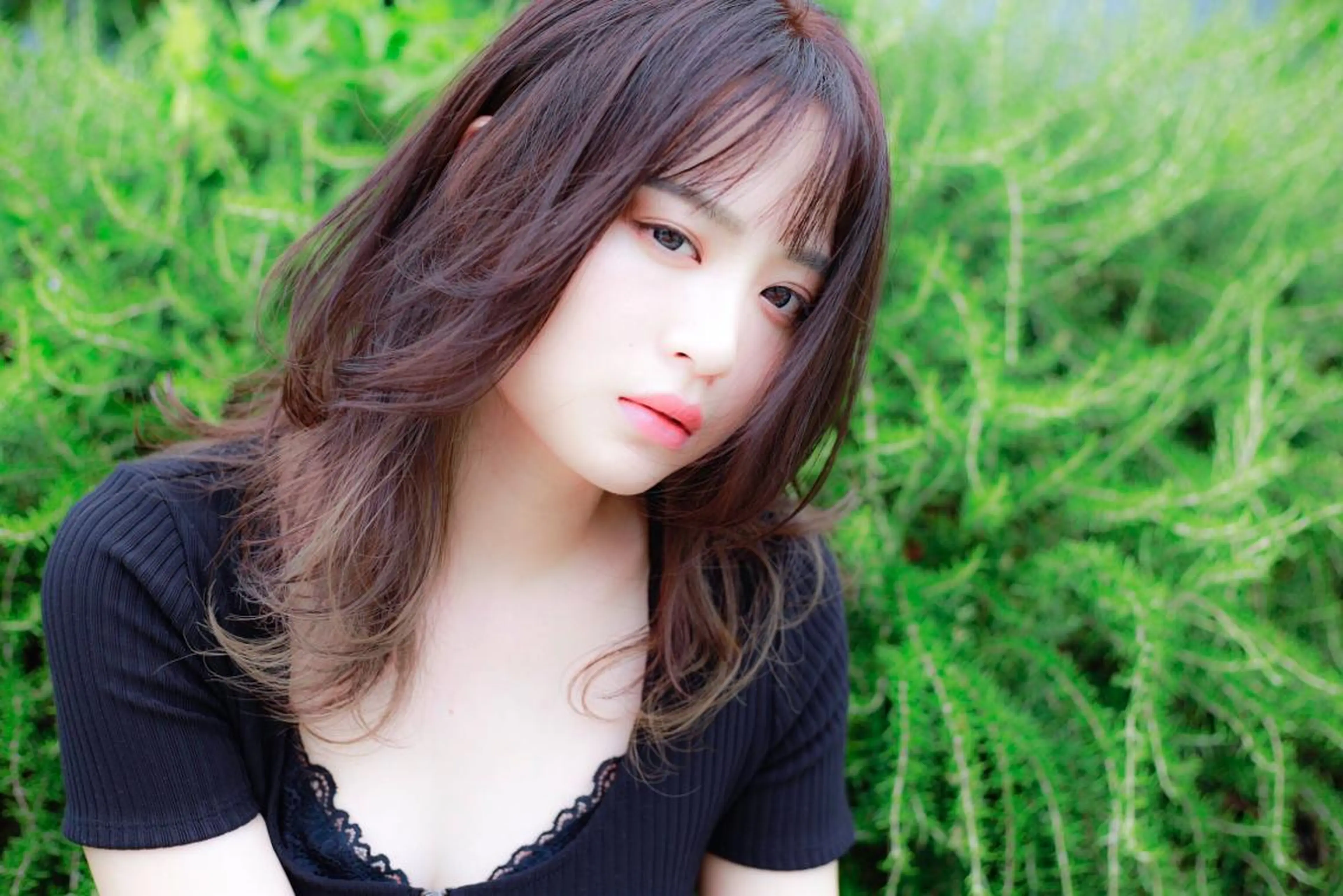 セミロング 永田 崇のヘアスタイル