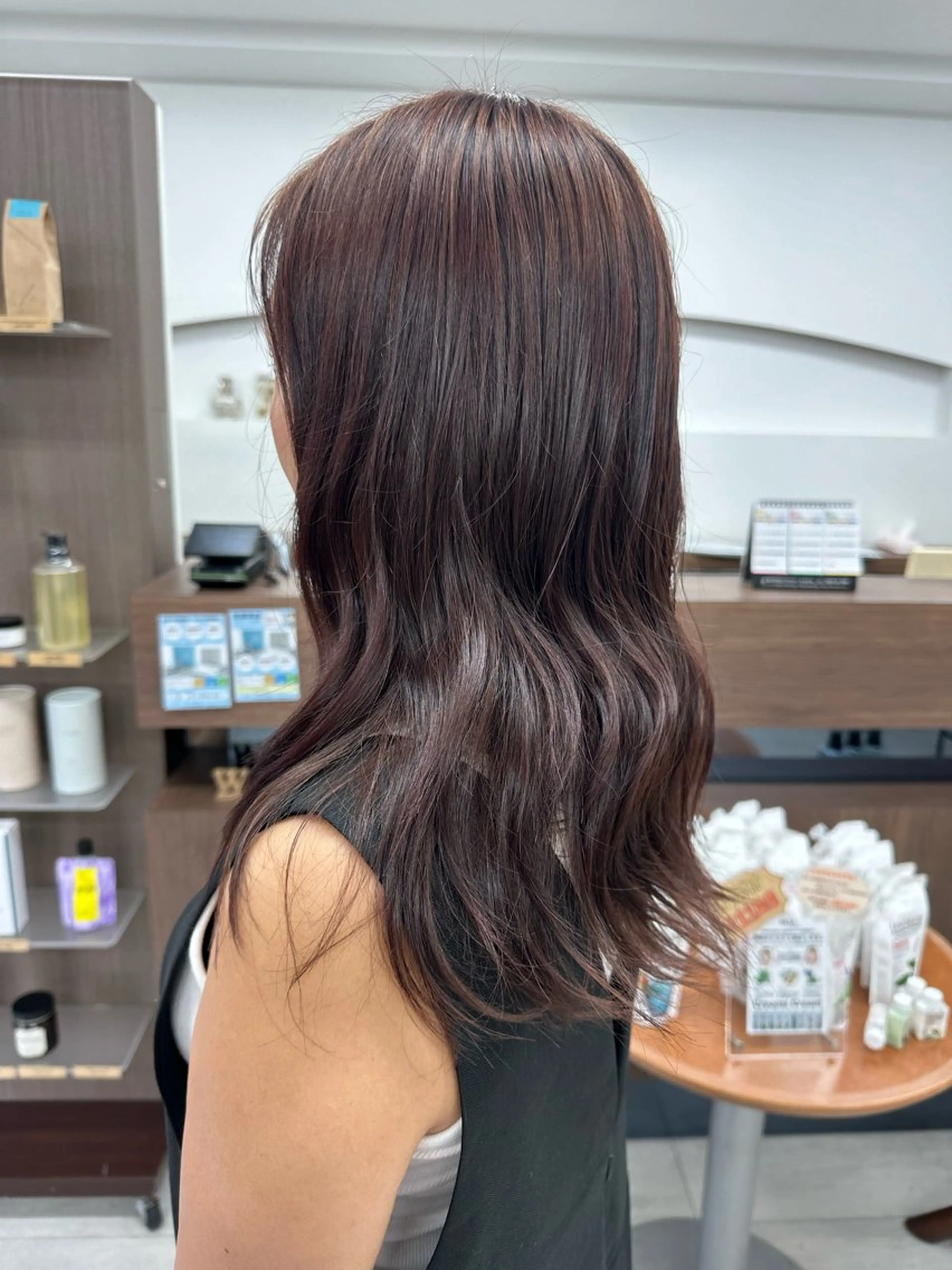 ロング ピンクブラウン ヘアカラー 透明感カラー/暖色 木村 実来のヘアスタイル