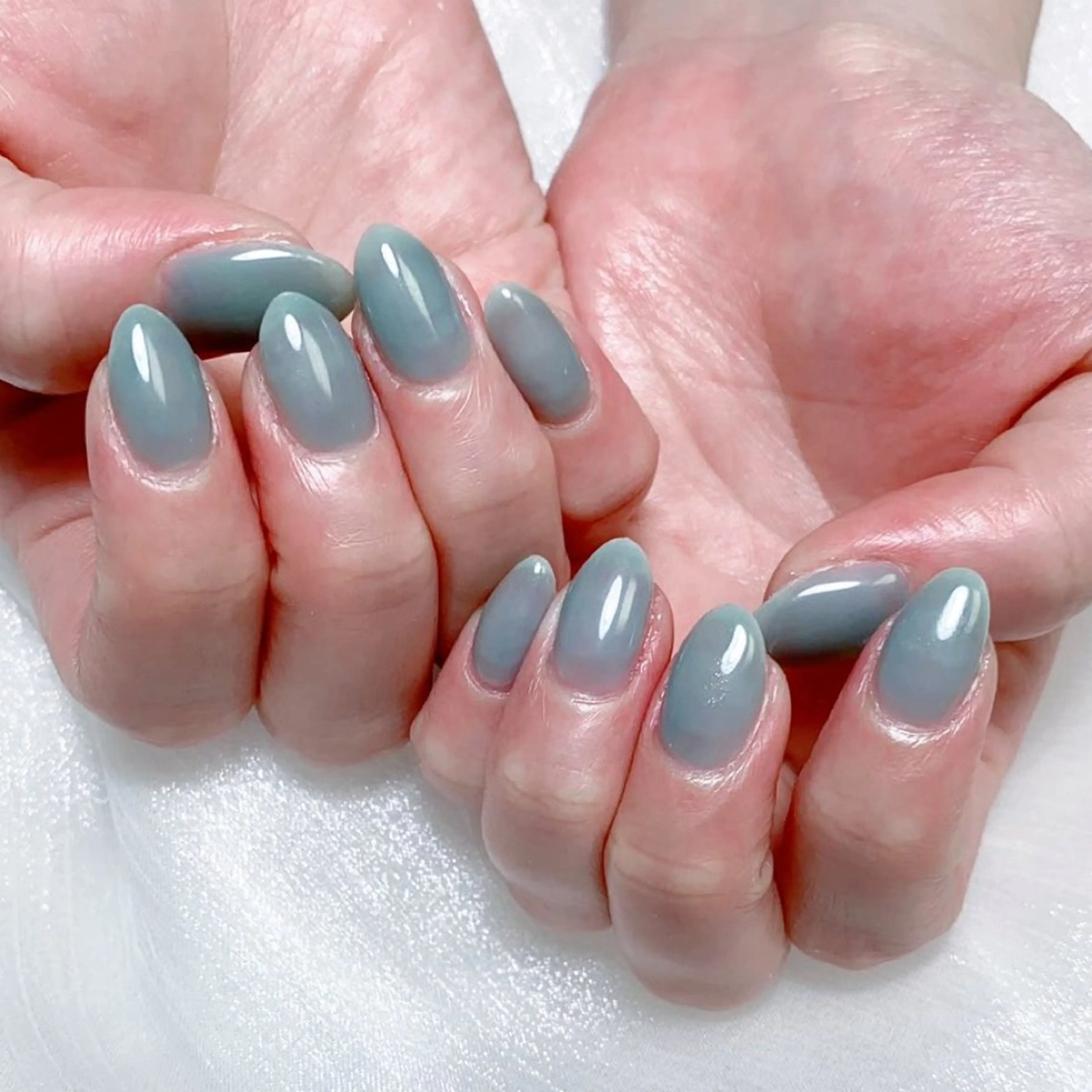 メンズ ネイル ワンカラーネイル ハンドネイル Nail salon 木にいるのネイルデザイン