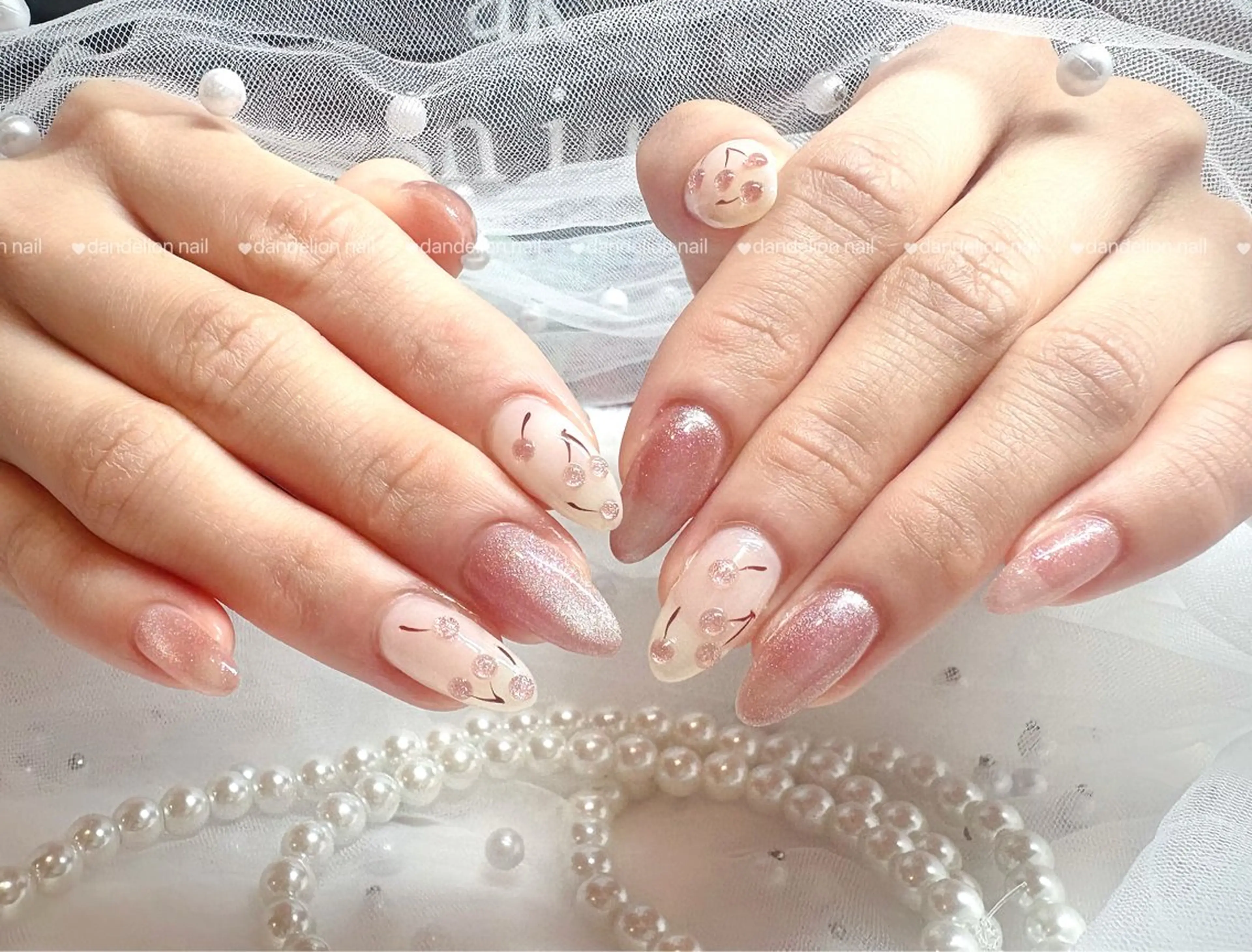 ネイル 持ち込み 夏ネイル ワンホンネイル ハンドネイル dandelion nail北千住のネイルデザイン