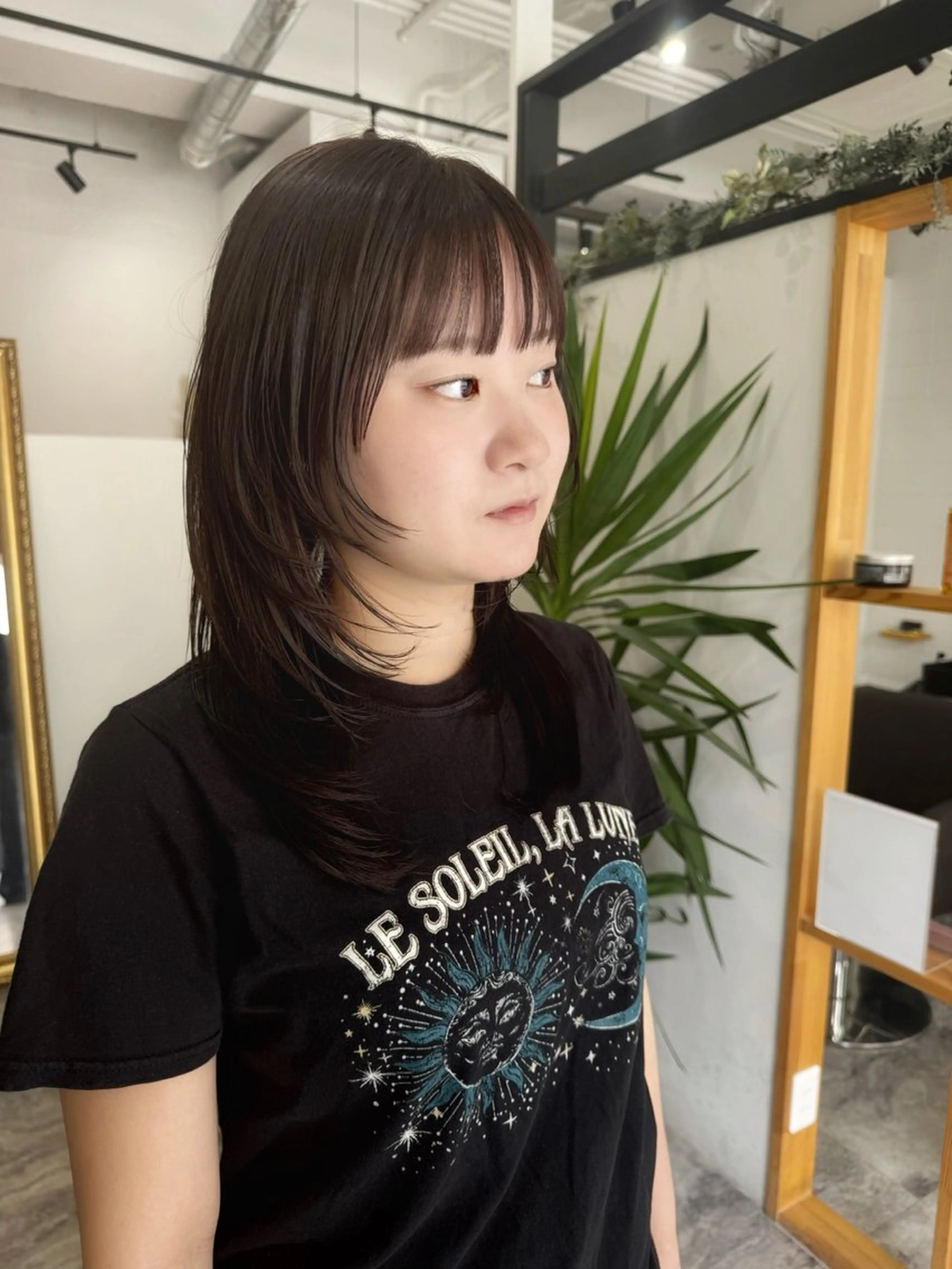 ミディアム ボブレイヤー ミディアムレイヤー ボブ ハッシュカット レイヤーカット カット ヘアカラー トリートメント レイヤーカット🏆/ 髪質改善🏆/福本凌のヘアスタイル