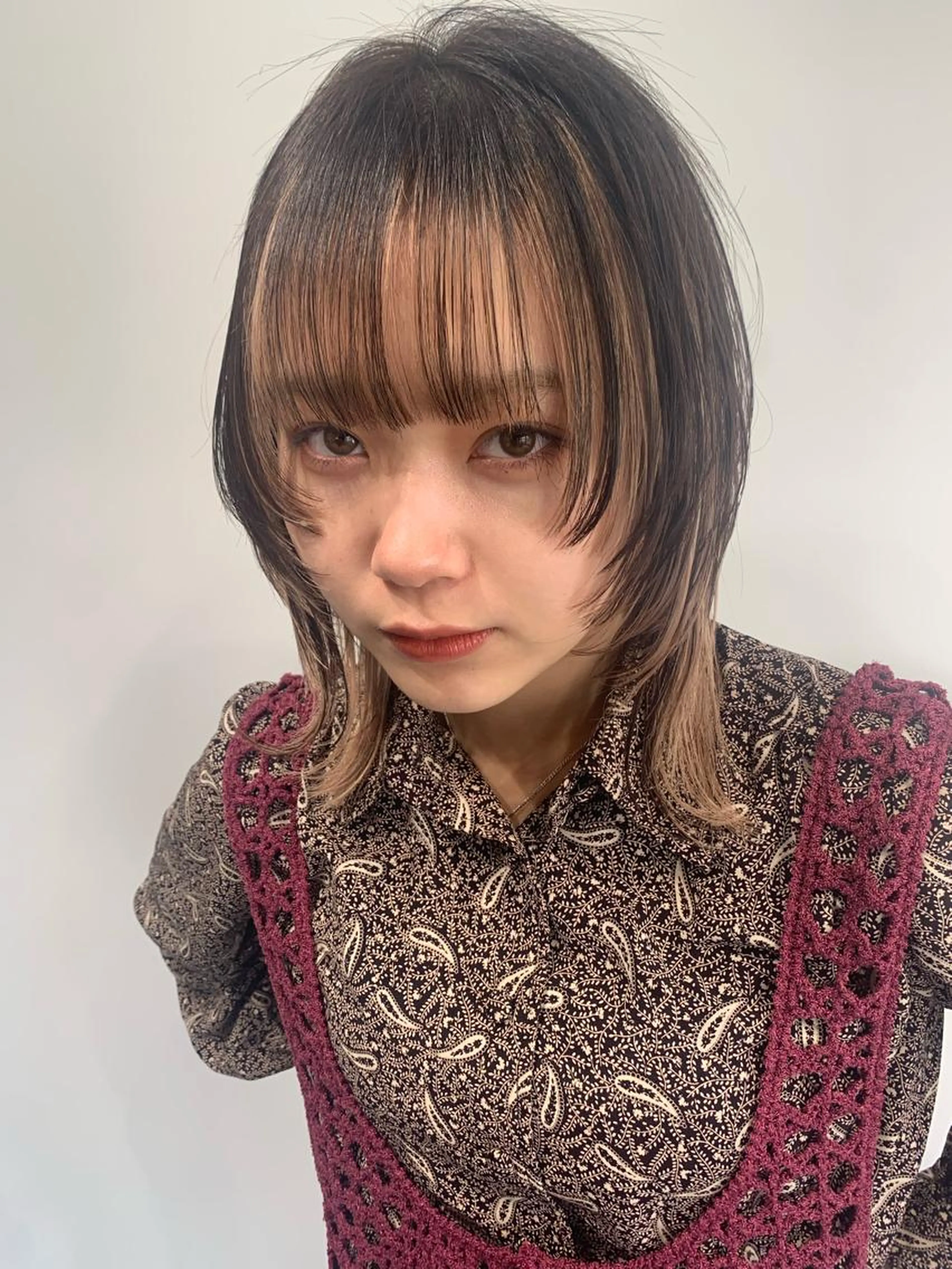 ⭐️3.4月限定カット＋イヤリングカラーorインナーカラー＋プチトリ【ハイトーン、ウルフカット、レイヤー、ブリーチの写真