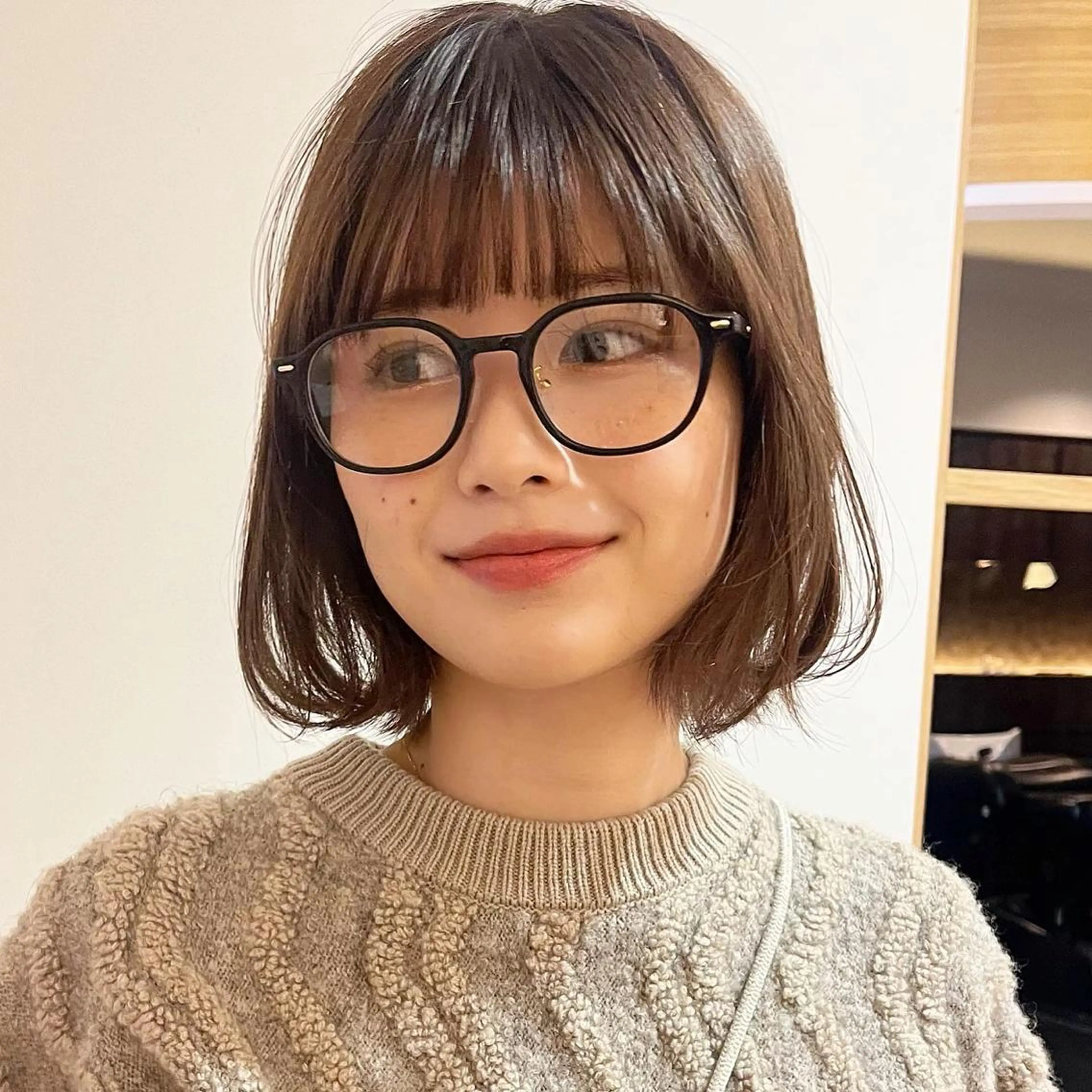 ミディアム カラー 🌱小顔ヘア/ボブ ミディアム/双葉🌱のヘアスタイル