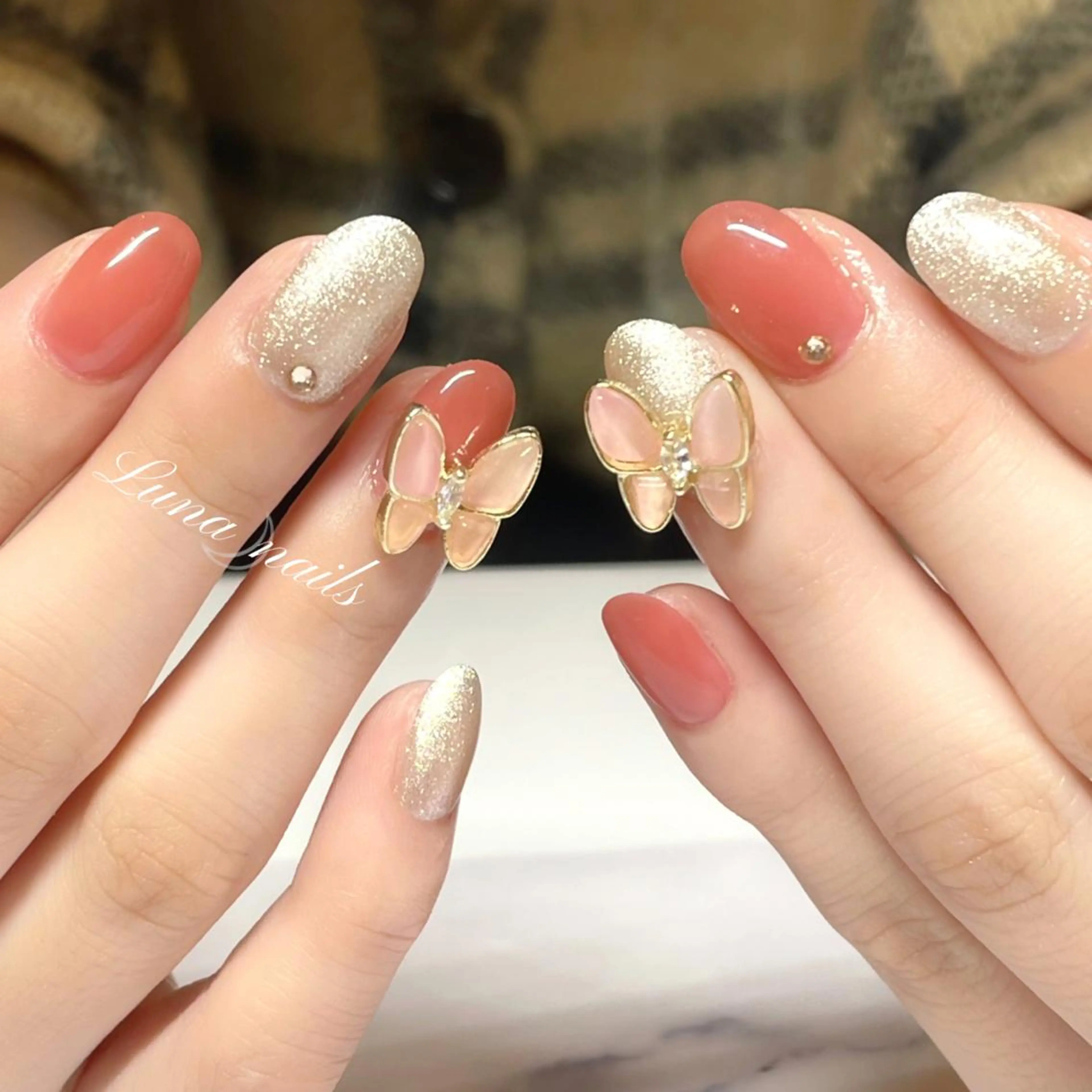 ネイル ハンドネイル ハンドケア yuka Luna nailsのネイルデザイン