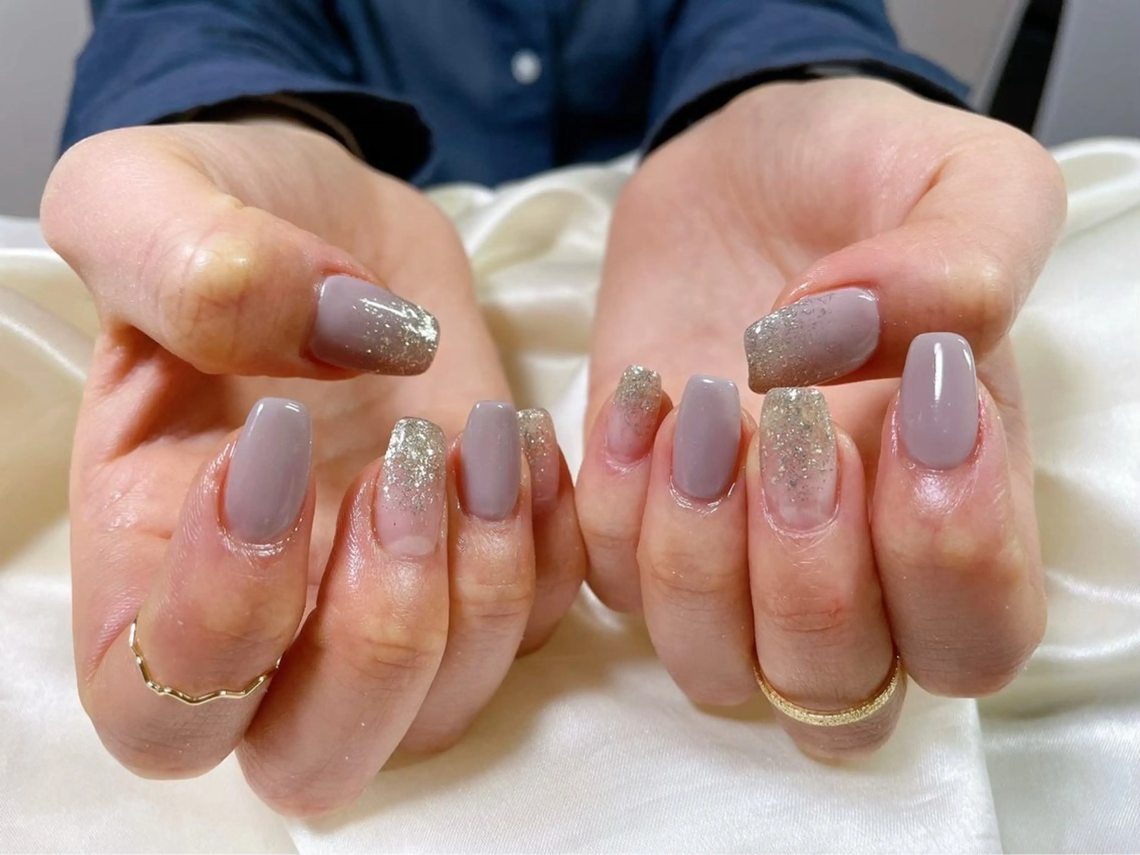 ネイル オーロラネイル フットネイル フレンチネイル ジェルネイル ハート ハンドネイル kikinail 溝の口のネイルデザイン