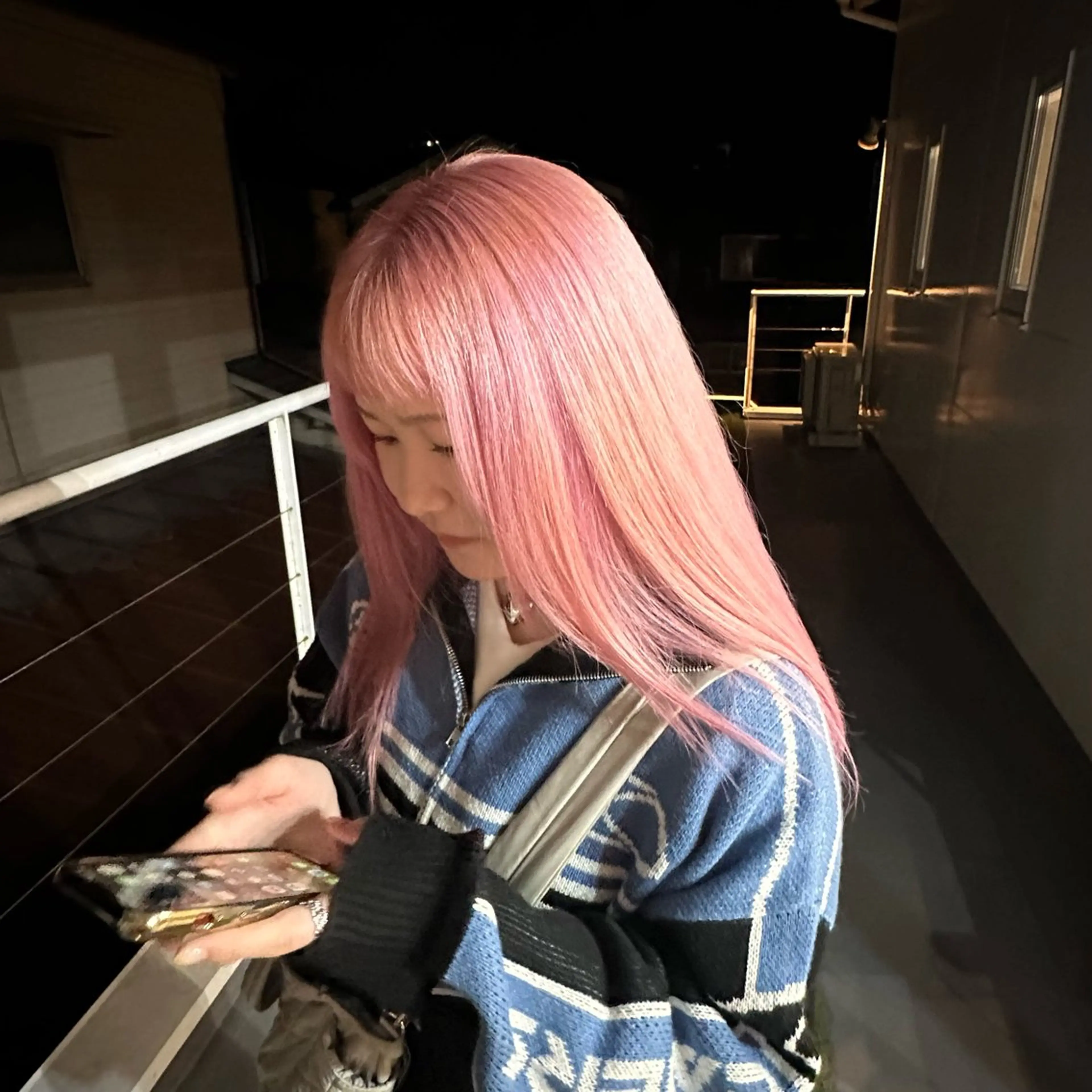 セミロング ヘアカラー ブリーチ屋さん🍀 ブリーチ矯正・あずみのヘアスタイル