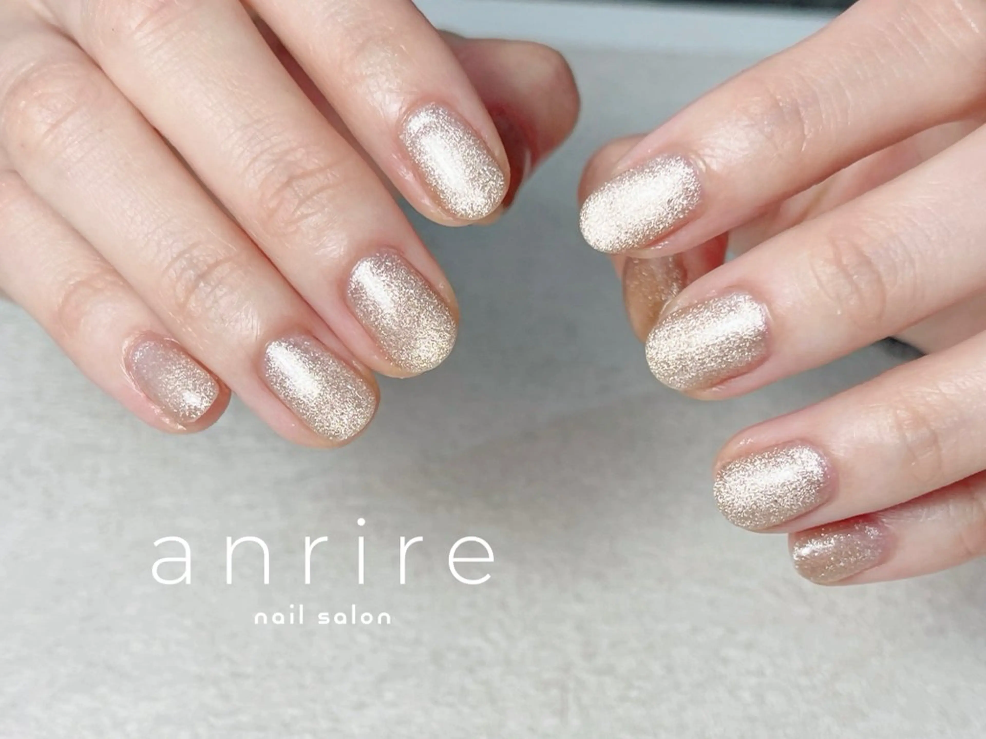 ネイル ブラウン ジェルネイル キラキラネイル マグネットネイル パラジェル ハンドネイル nail salon anrire〜アンリール〜所属・nailsalon anrireのネイルデザイン