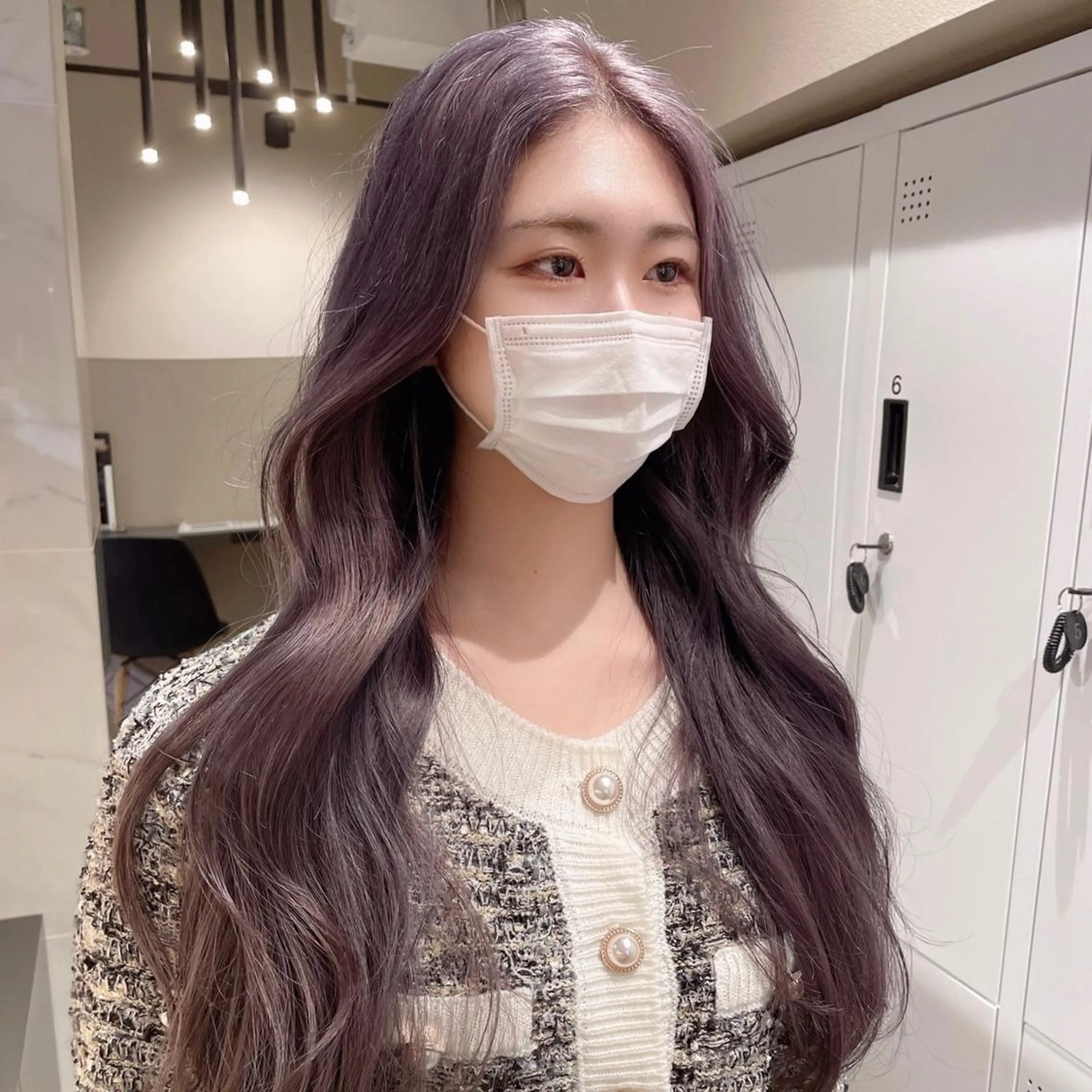 セミロング 韓国風ヘア 石山 洸平のヘアスタイル