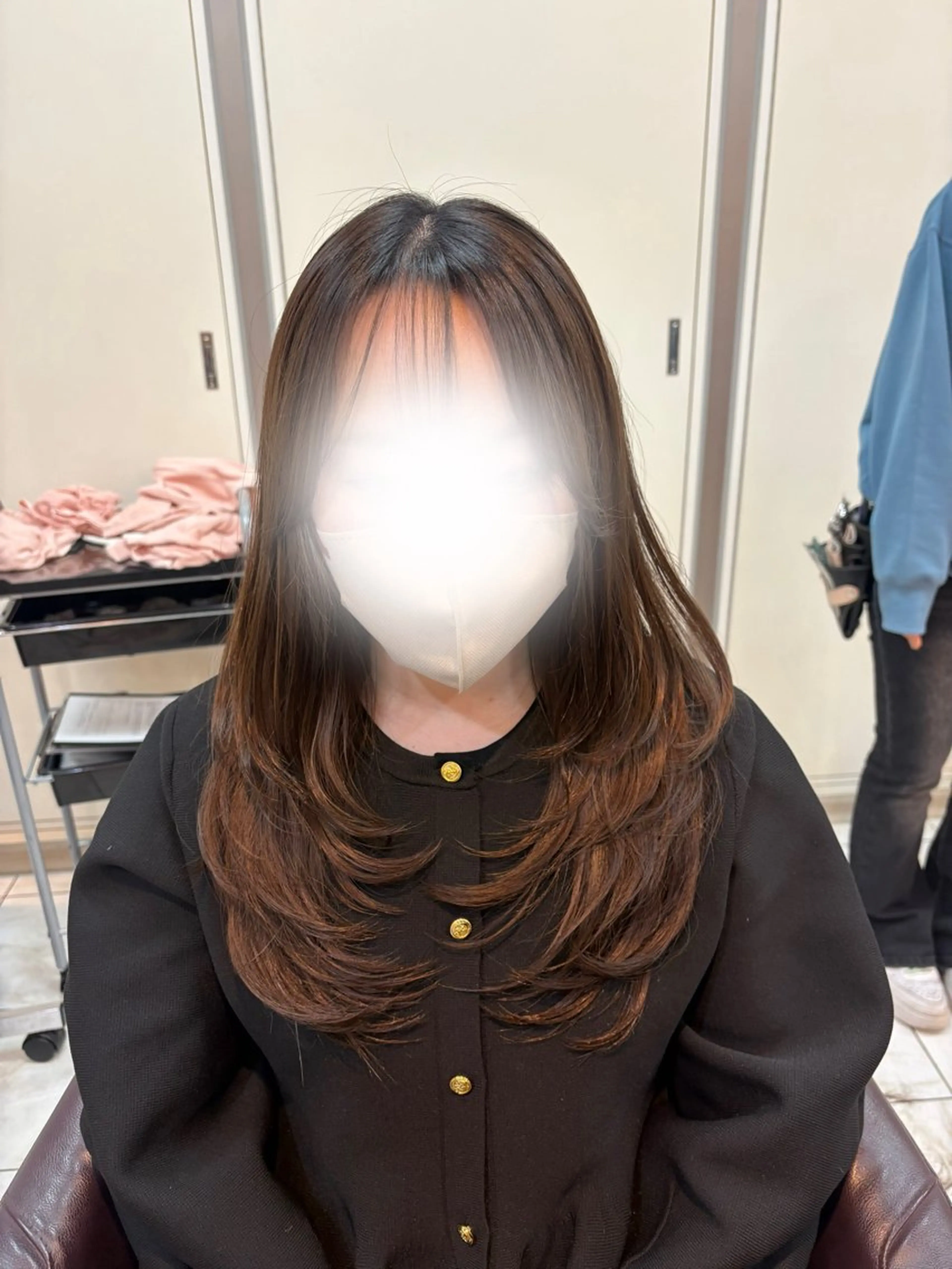 ロング 皆川 優奈のヘアスタイル
