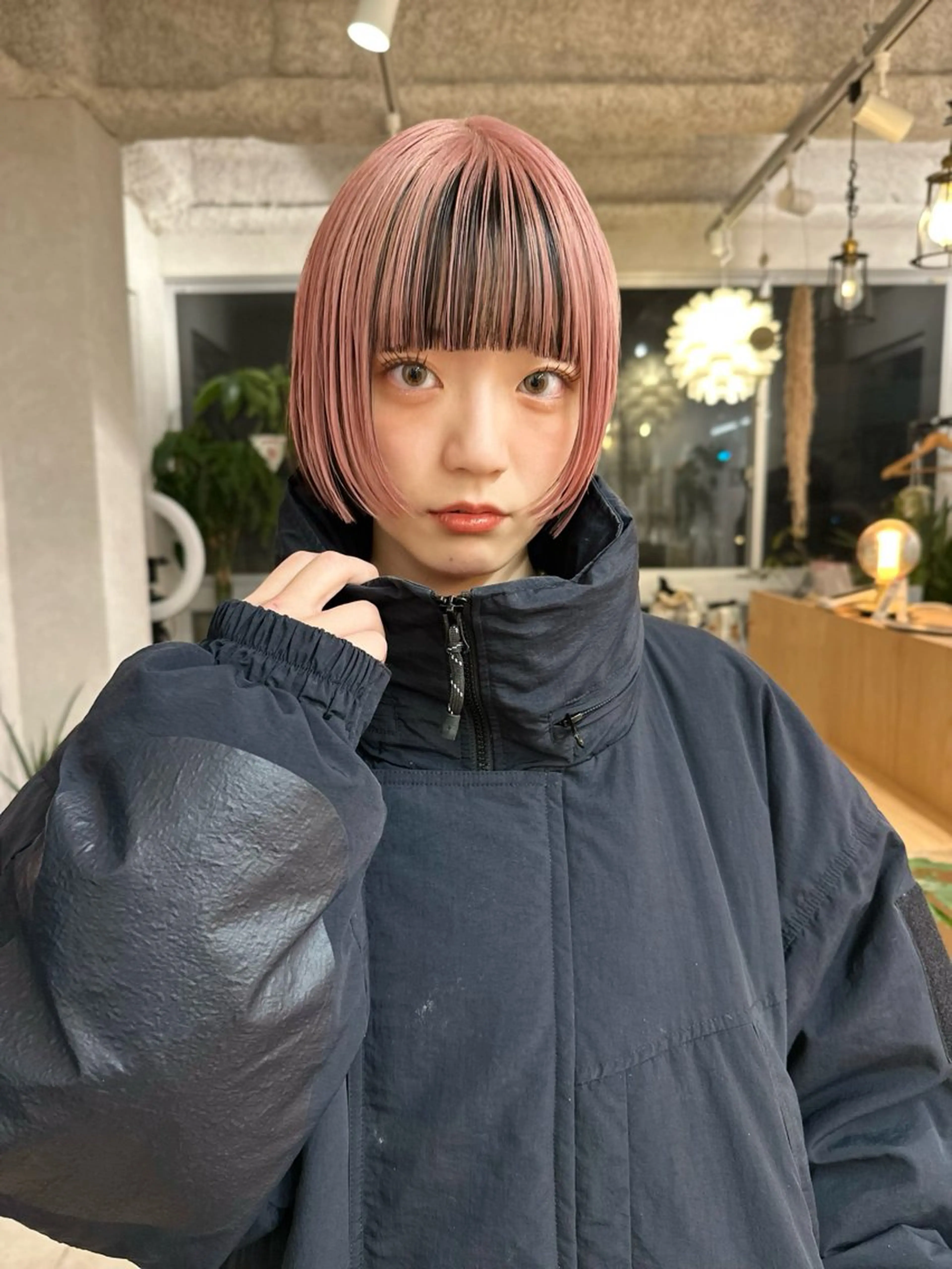 ショート カラー ピンクカラー broocH 清水 駿【デザインカラー】のヘアスタイル