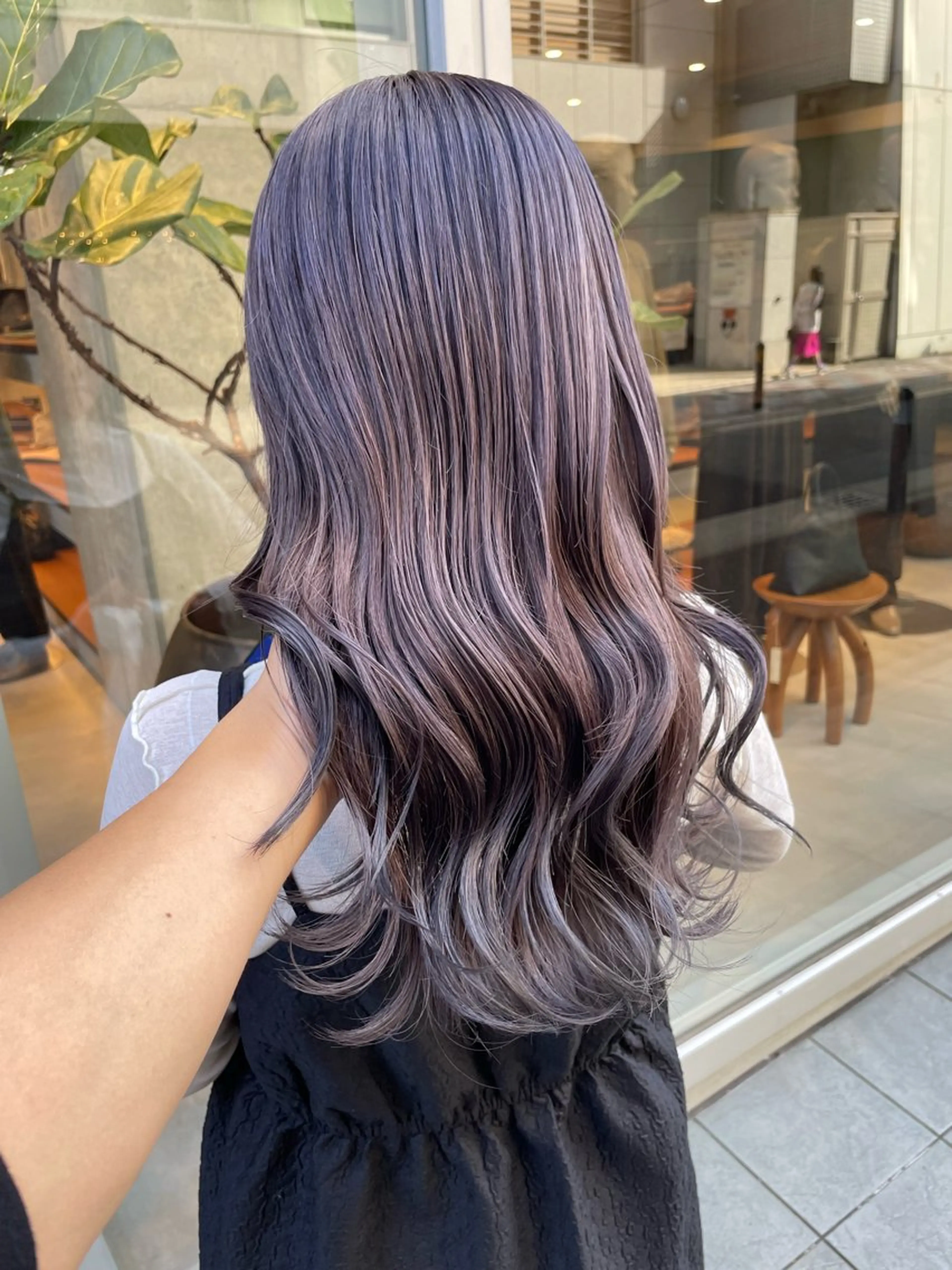 ロング カラー カット ヘアカラー トリートメント 髪質改善will hairdesignのヘアスタイル