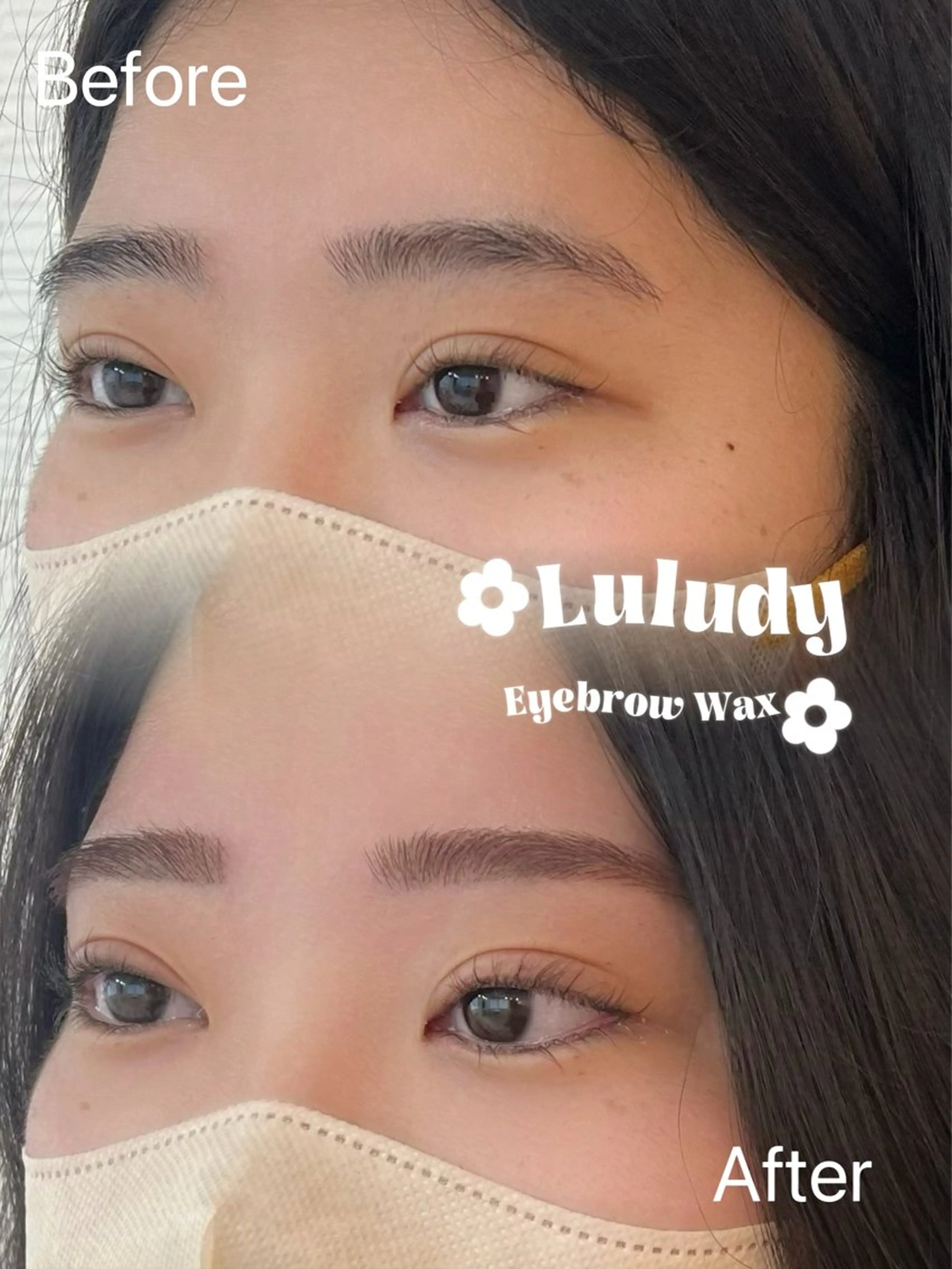 アイブロウ ワックス脱毛 Luludy SAYAKAのマツエク・マツパデザイン