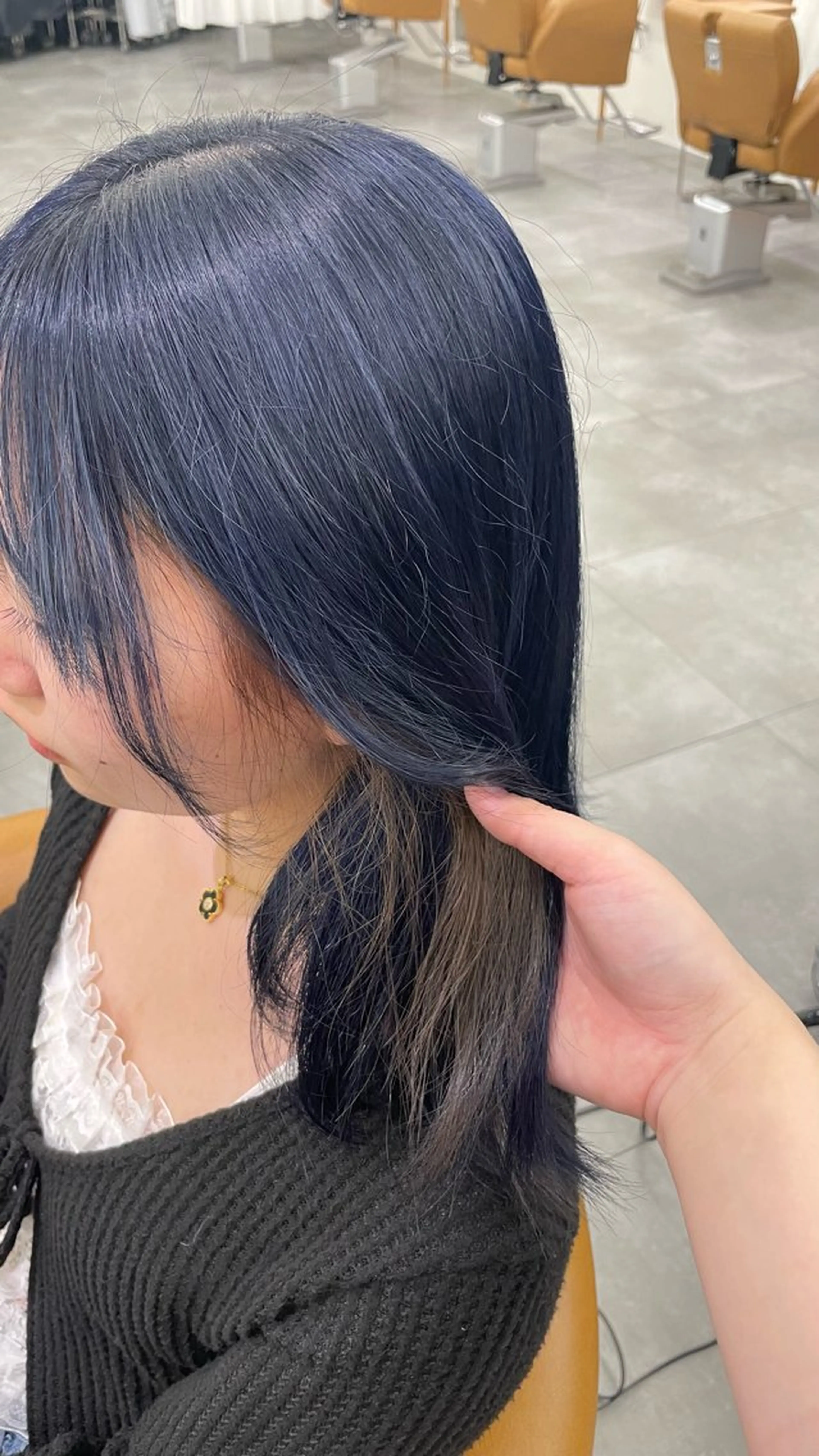 ミディアム カット ヘアカラー トリートメント 澤田 真凛のヘアスタイル