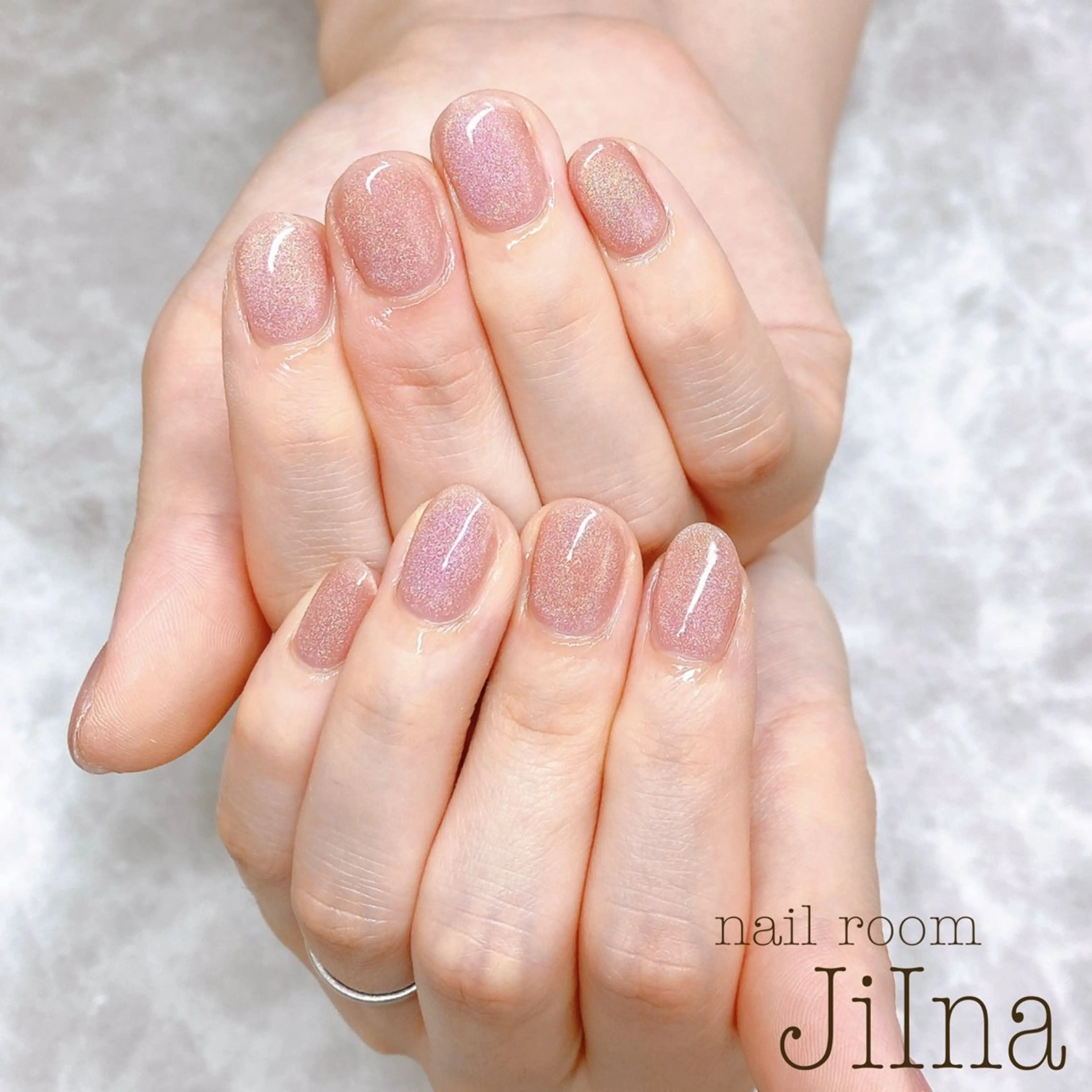 ネイル マグネットネイル マグネットワンカラー ワンカラーネイル JiIna nailのネイルデザイン