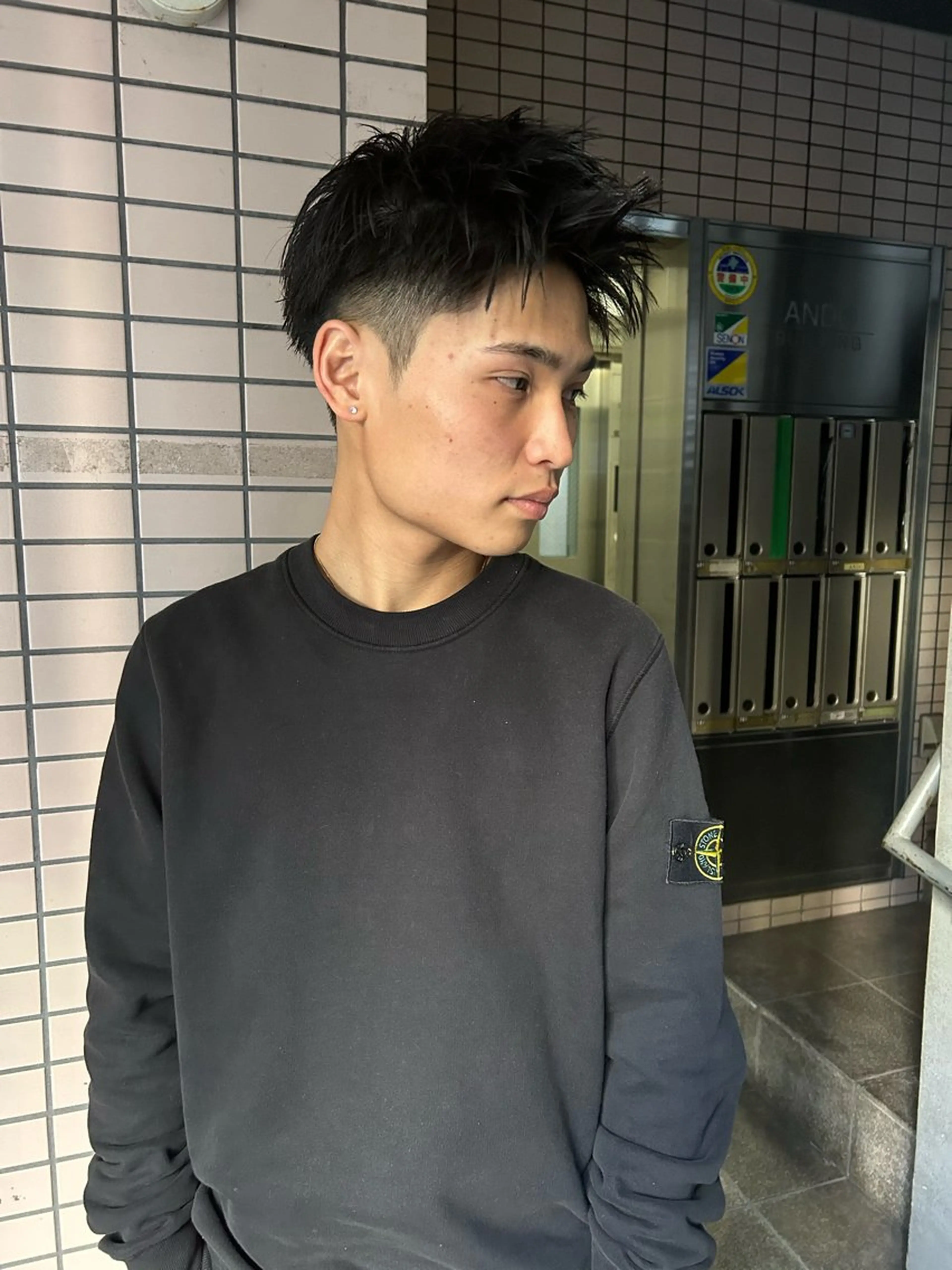 ショート メンズ メンズブリーチ メンズハイライト メンズインナーカラー メンズパーマ プードルパーマ カット 💈メンズ短髪特化 ✂︎伊藤大輝💈のヘアスタイル