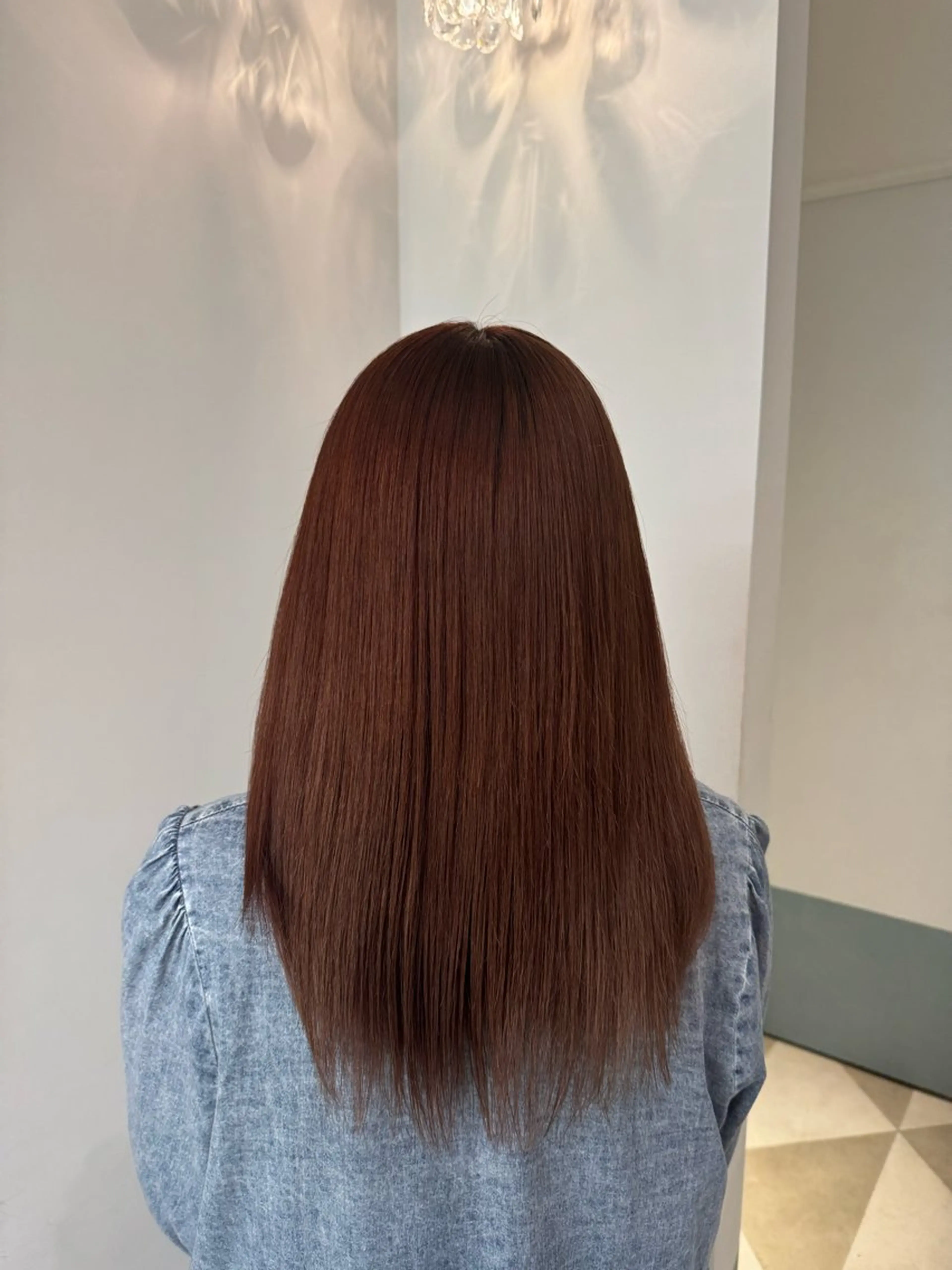 セミロング ヘアカラー ホリグチ ルナのヘアスタイル