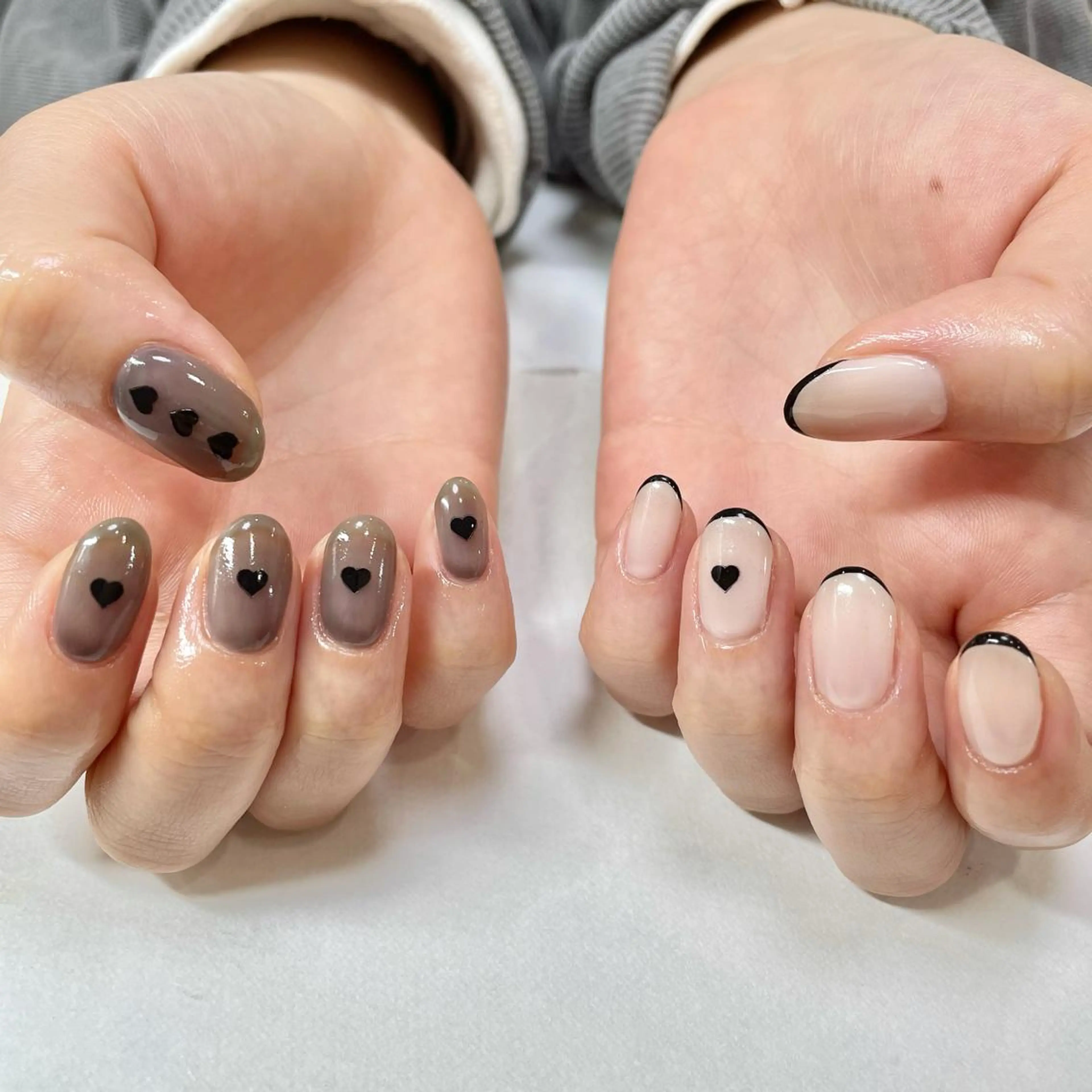 ネイル ハート ハンドネイル フットネイル 🎀AYAKO 🎀中韓ネイルのネイルデザイン