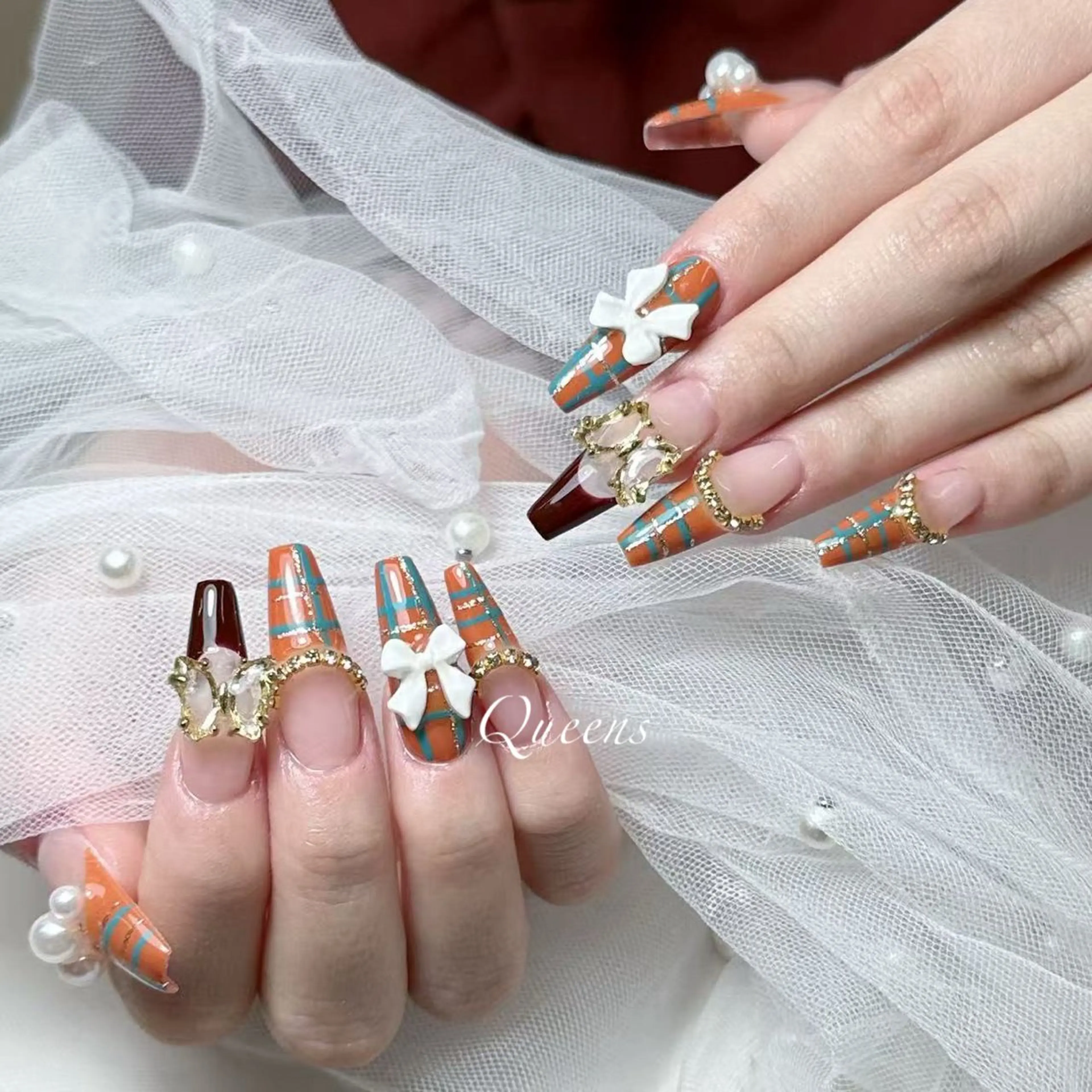 ネイル ハンドネイル Queens 榊 まおのネイルデザイン