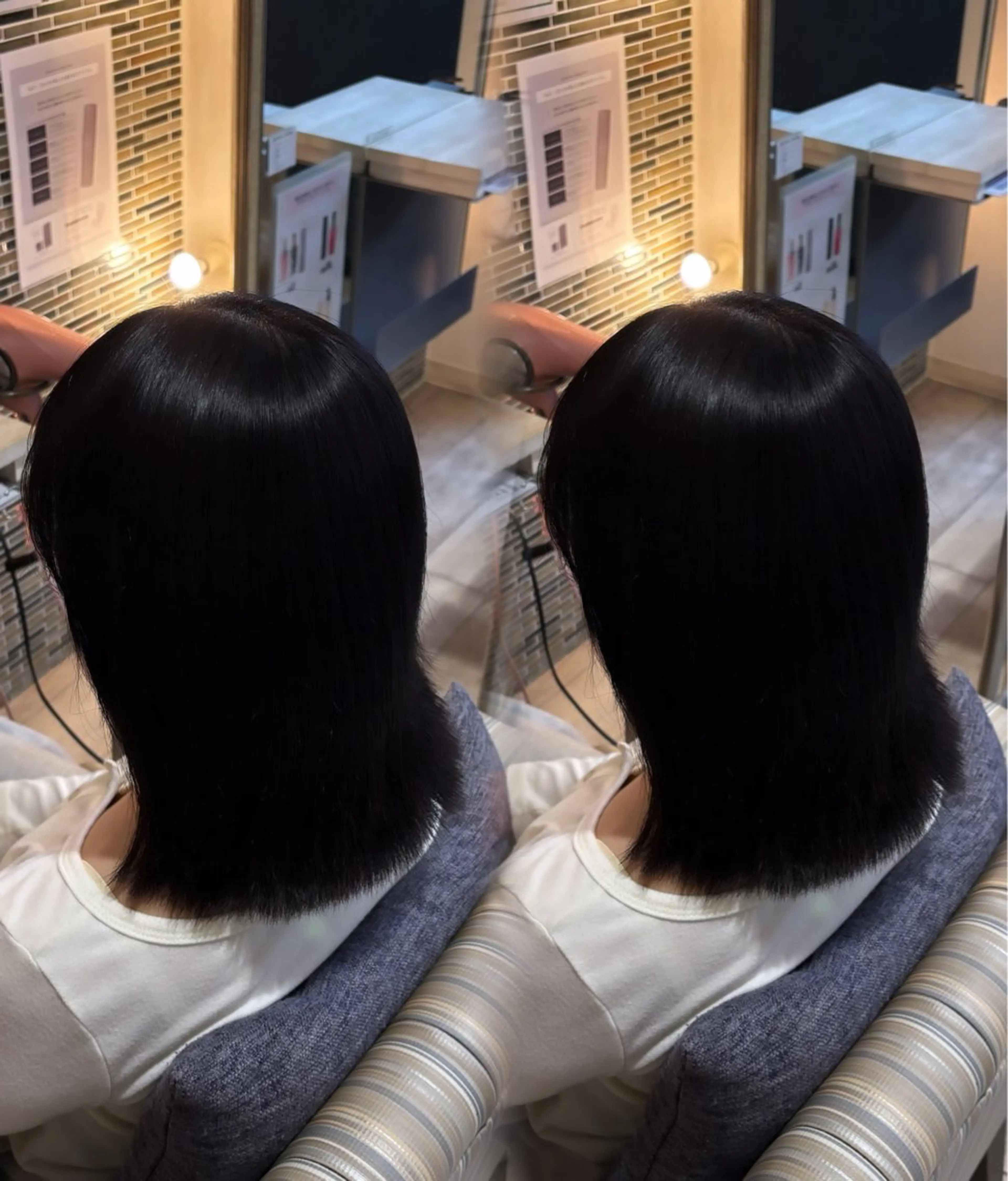 ミディアム ヘアカラー 杉本 奈々美のヘアスタイル