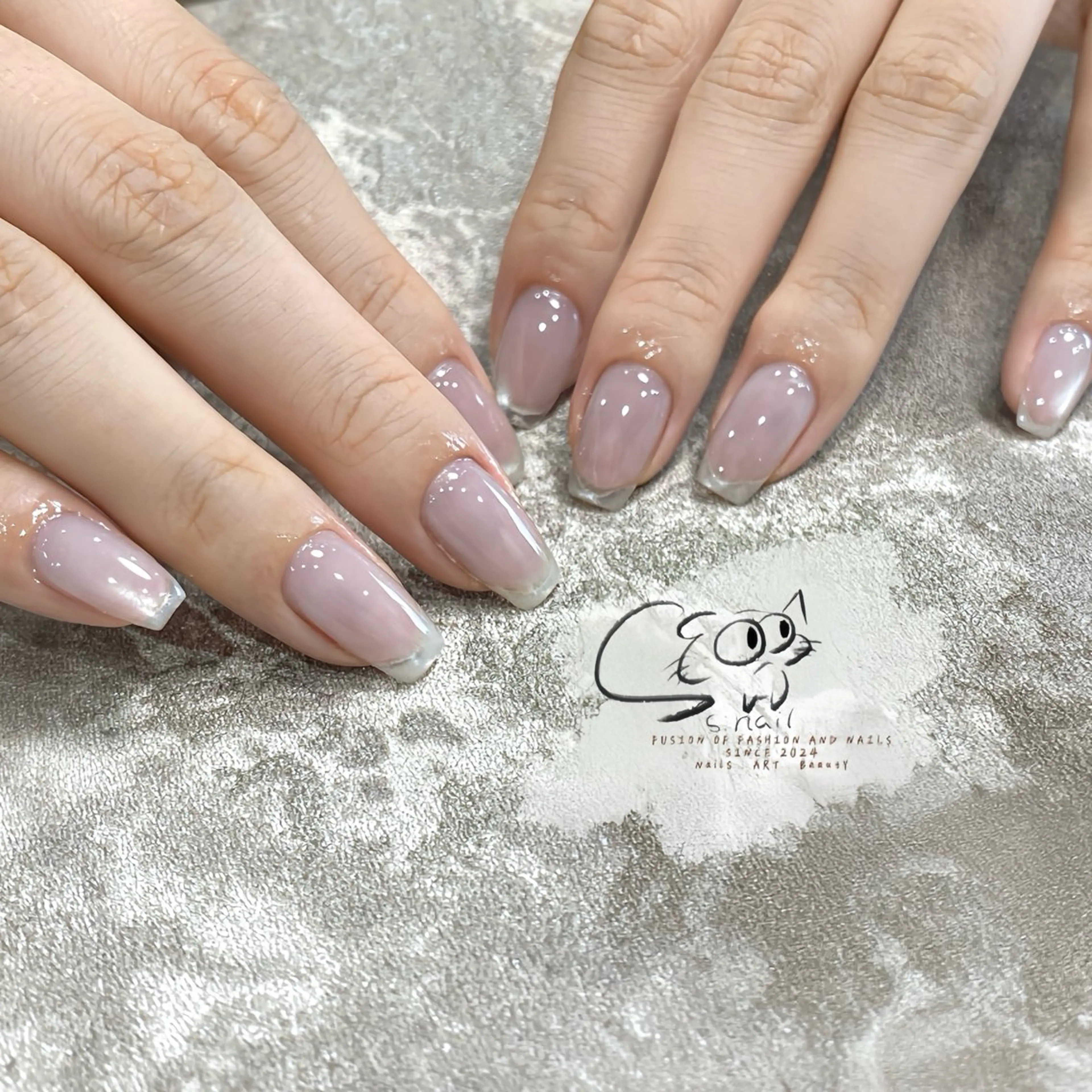 ネイル チークネイル フレンチネイル グラデーション マグネットネイル ワンカラーネイル S.nail _のネイルデザイン