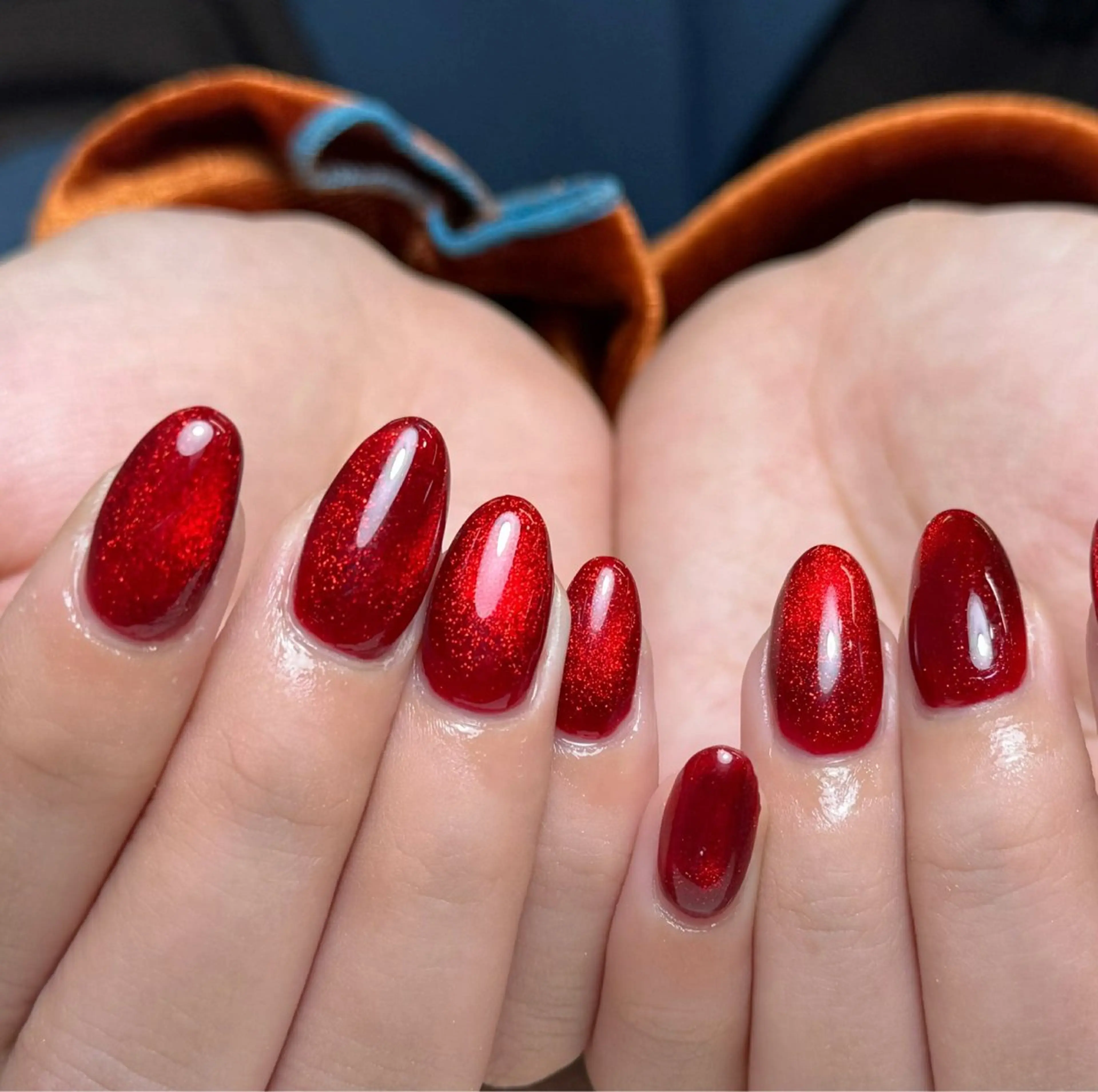 ネイル チークネイル 長さ出し フレンチネイル グラデーション キラキラネイル 中野駅から2分 MEO NAILのネイルデザイン