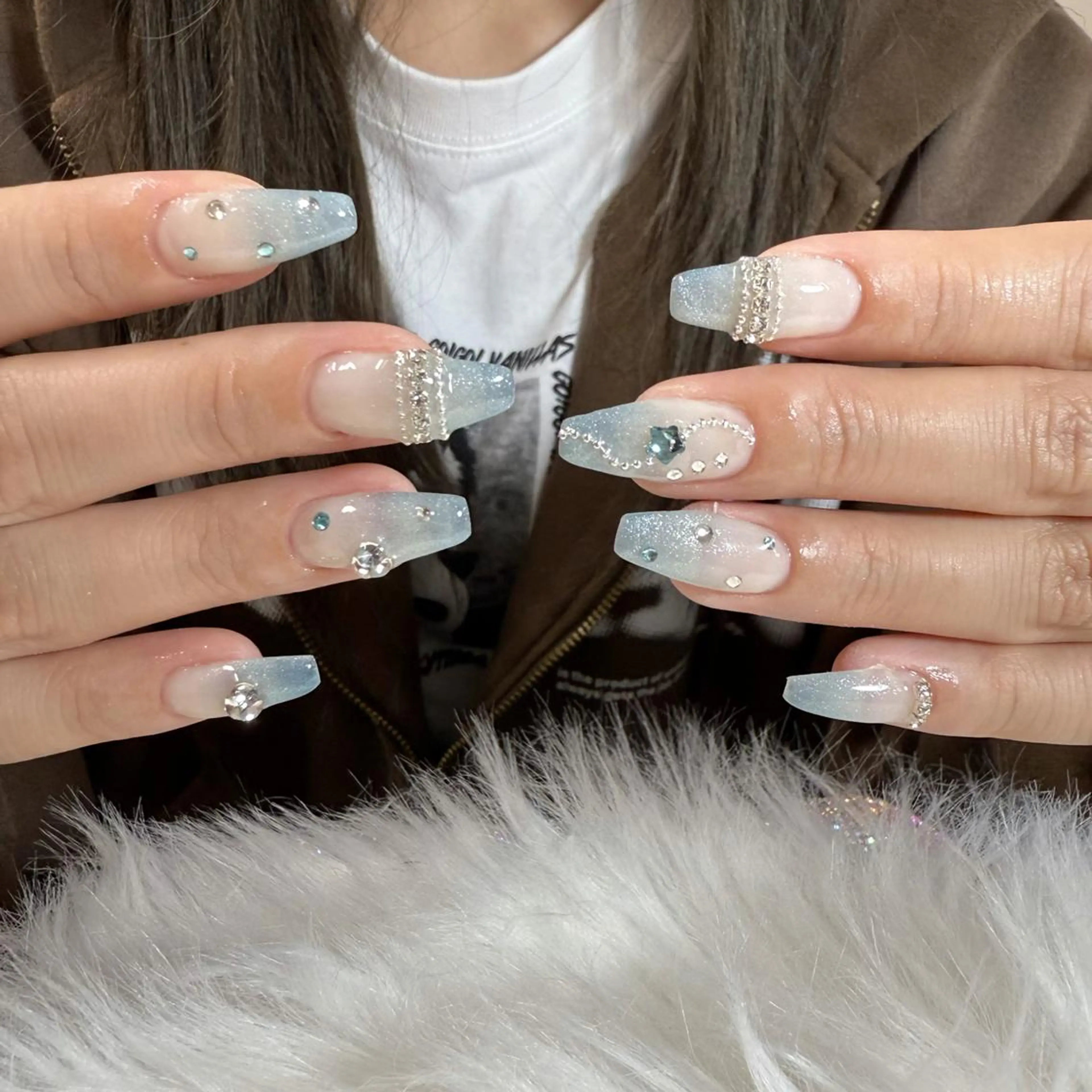 ネイル ハンドネイル 🍄Rina🍄 韓国風ネイルのネイルデザイン