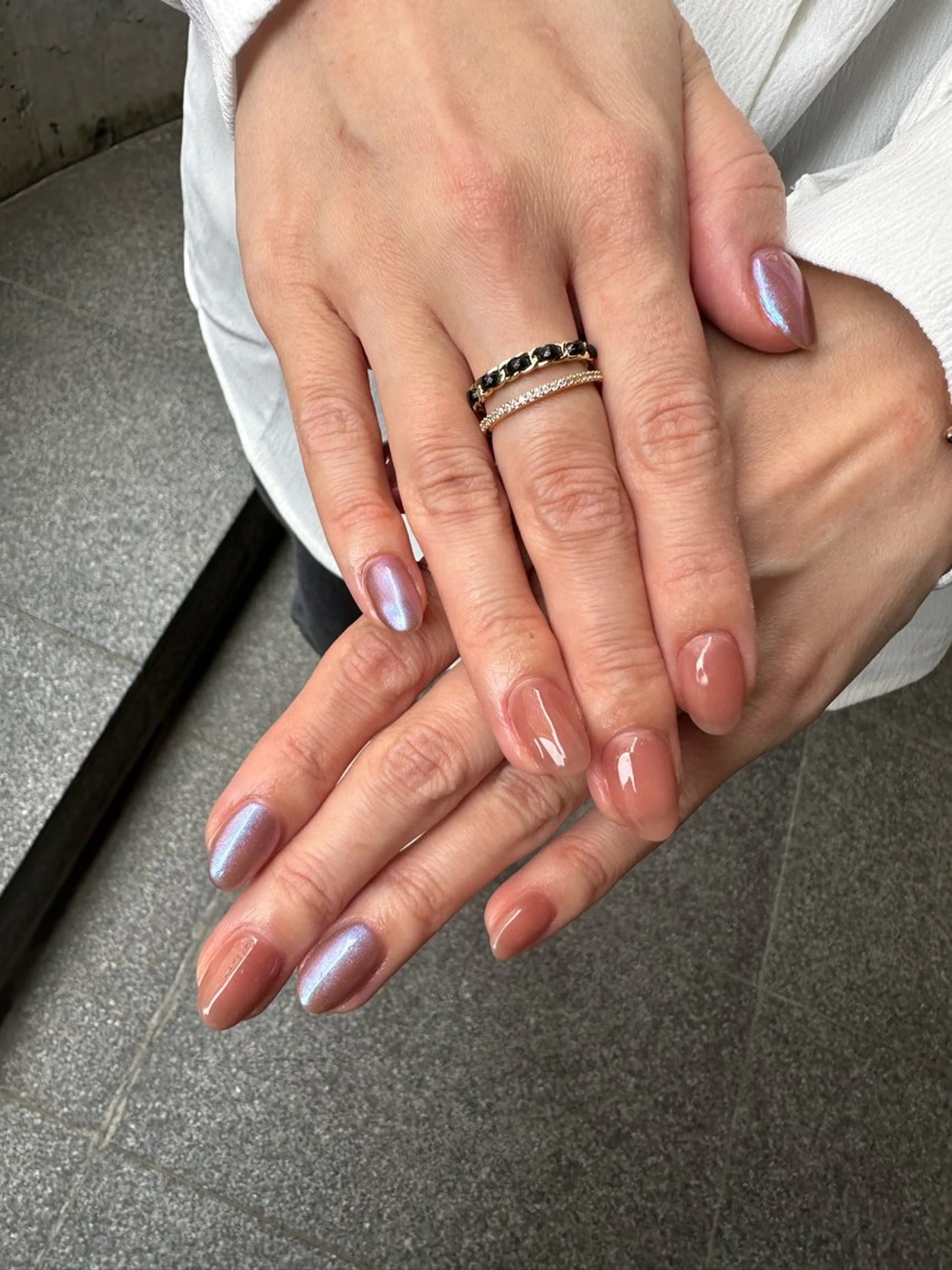 ネイル オーロラネイル ハンドネイル 長谷川 奈緒美のネイルデザイン