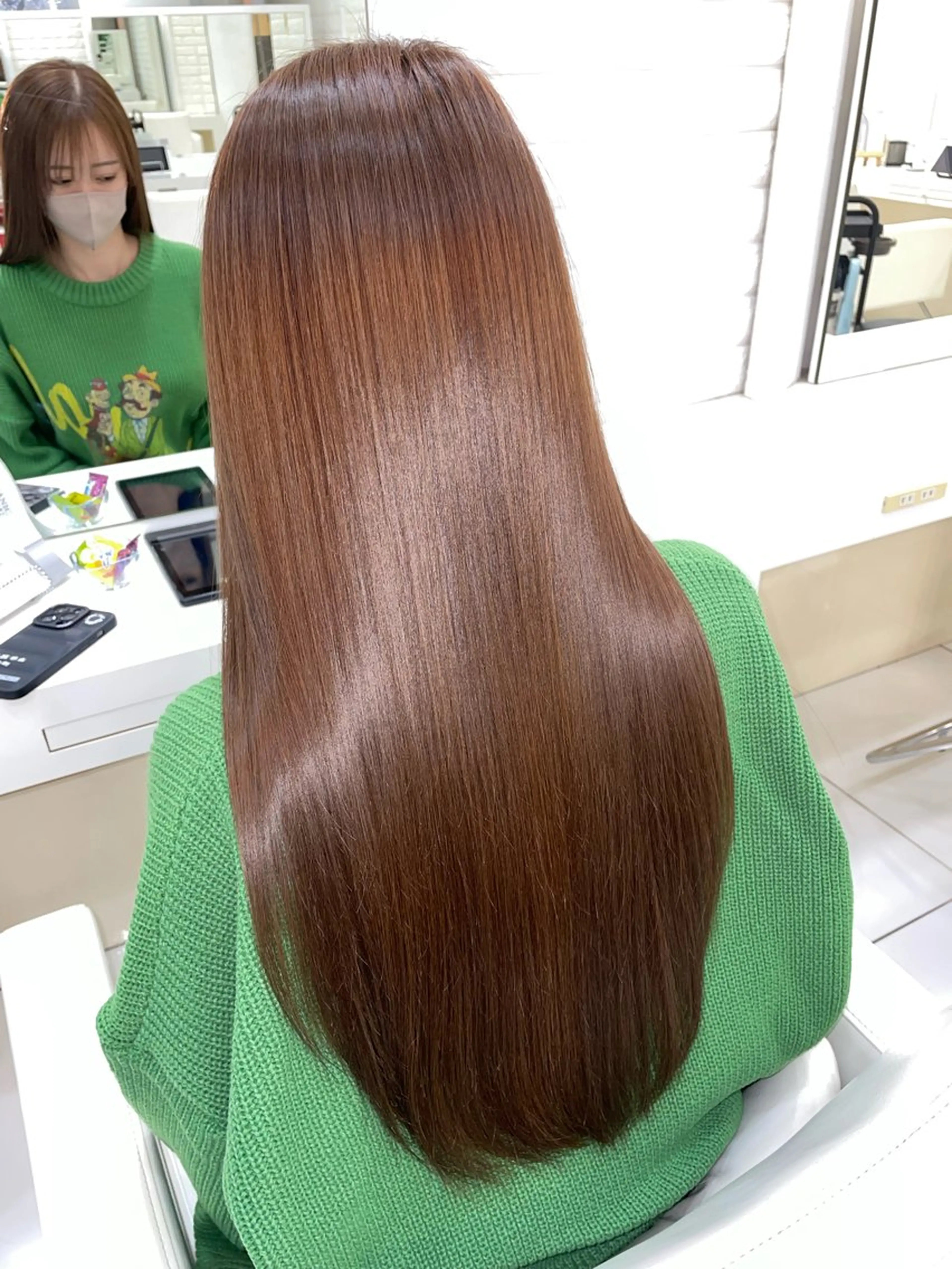 セミロング カラー アクアカラー ベージュカラー 髪質改善 トリートメント 30代からの上質な ヘアケア 大西のヘアスタイル