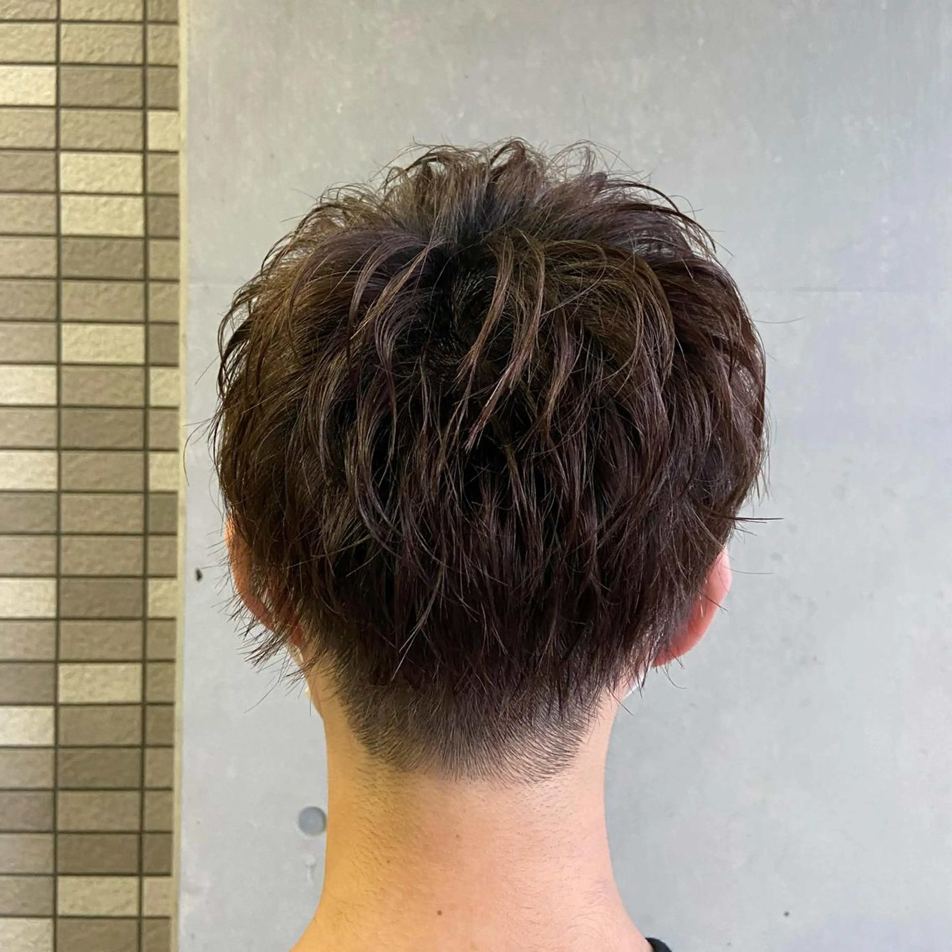 ショート カラー メンズ カット ヘアカラー 大人女性の艶カット カラー/菊池柊真🌟のヘアスタイル