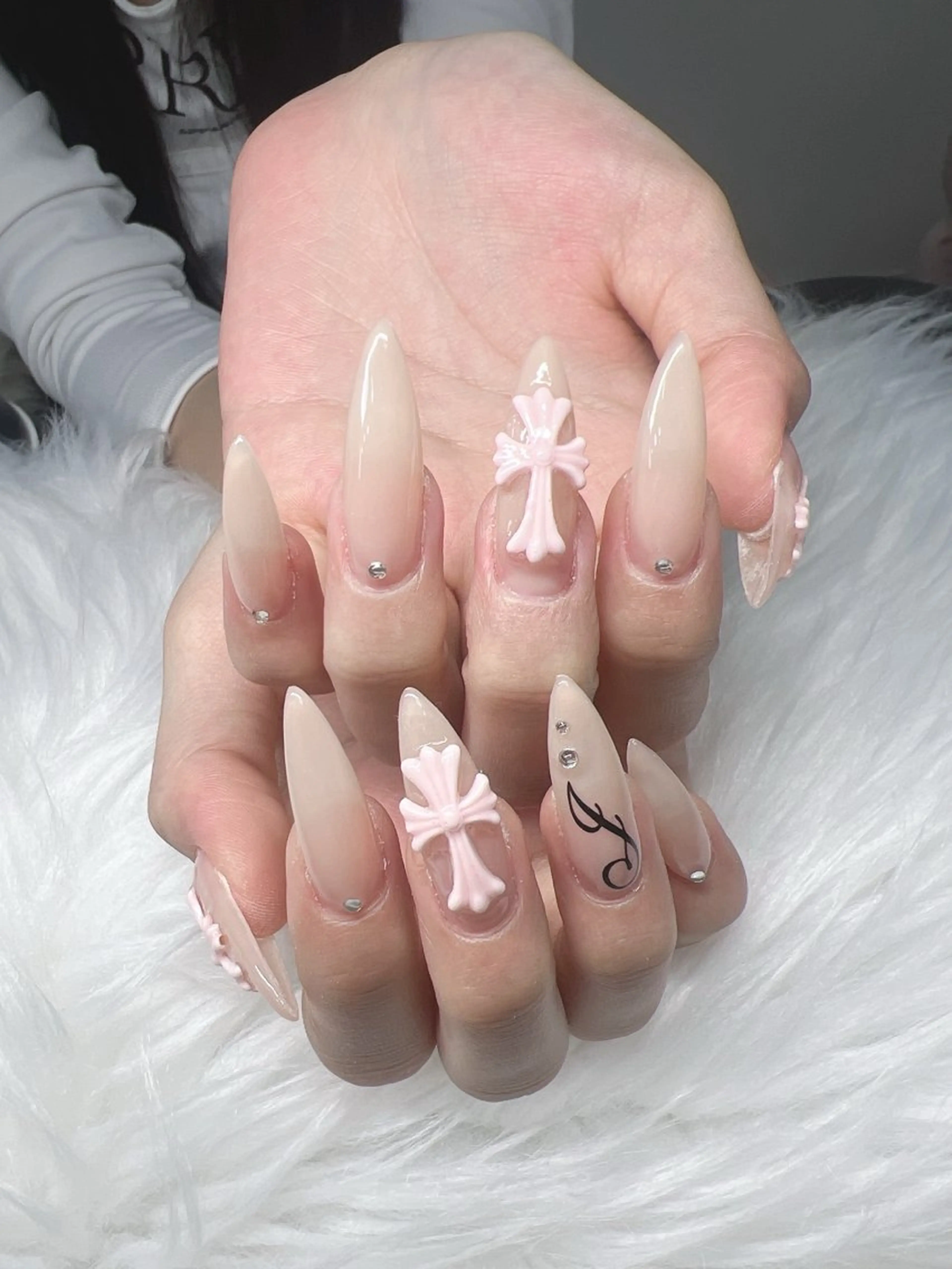 ネイル ハンドネイル Lee Nails チップ長さだし専門店のネイルデザイン