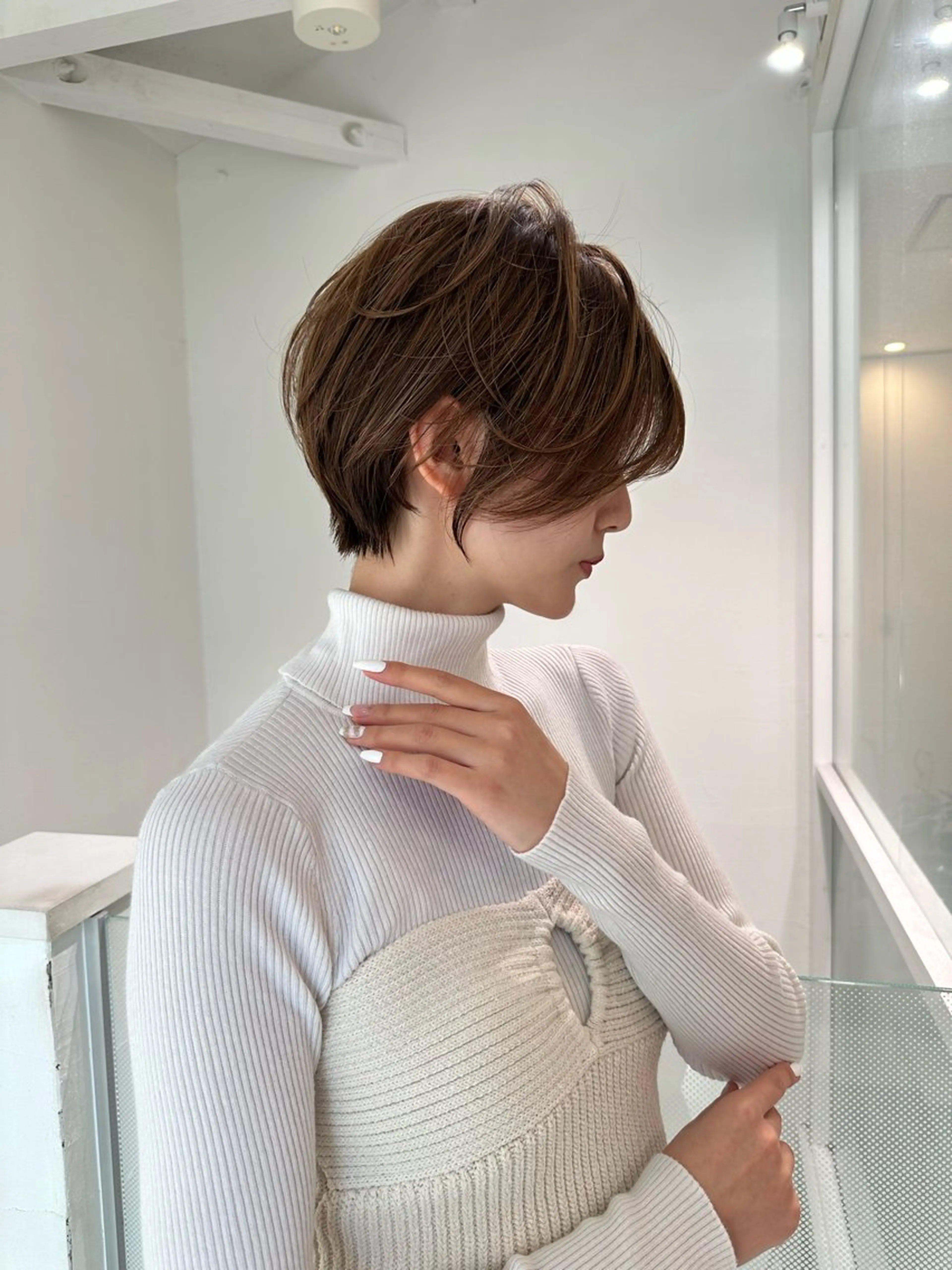 ショート ショートヘア 小顔カット カット ヘアカラー トリートメント ヘッドスパ taiga レイヤー /髪質改善/矯正🌈のヘアスタイル