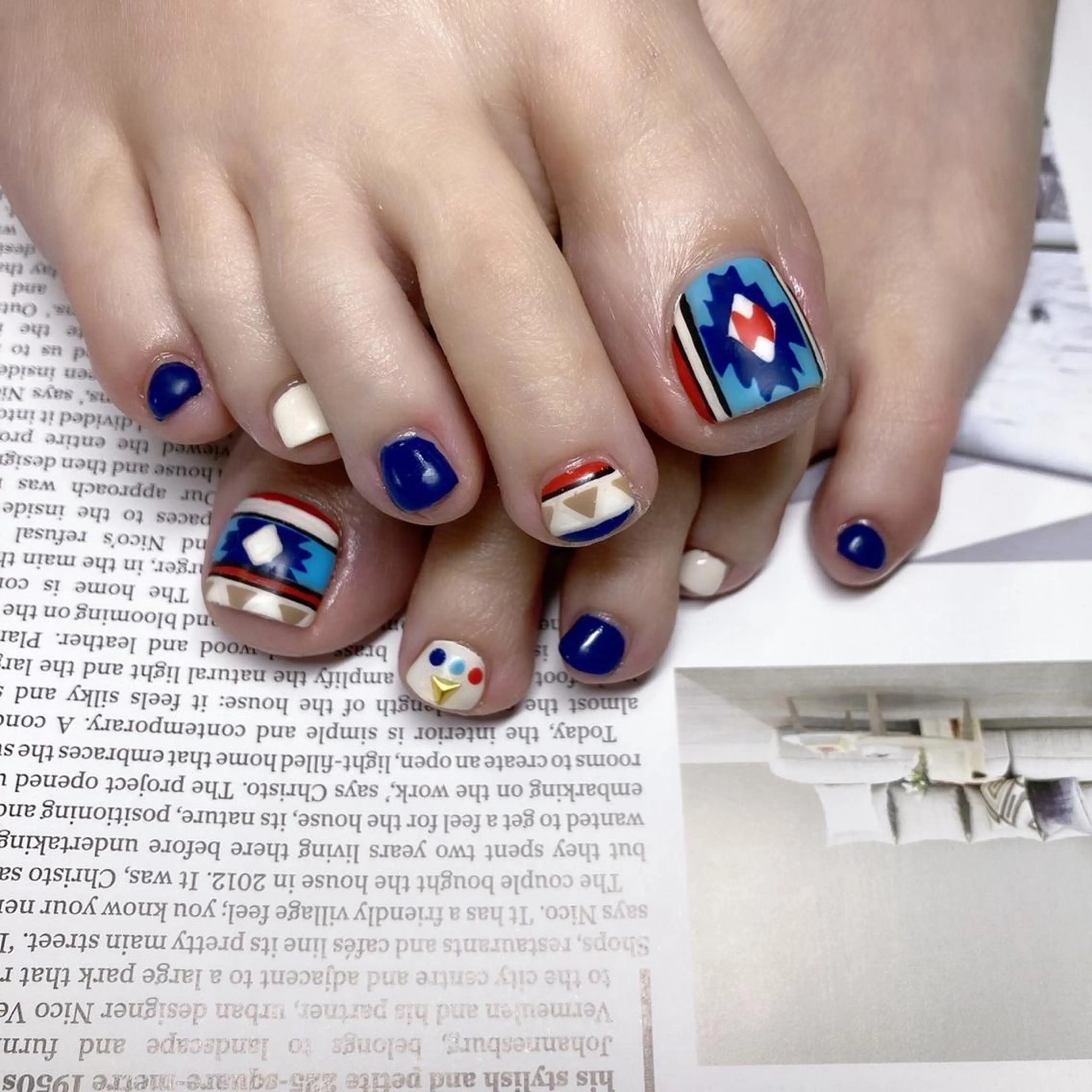 【foot nail👣】4️⃣art👩🏻‍🎨【ジェルオフ込み】の写真