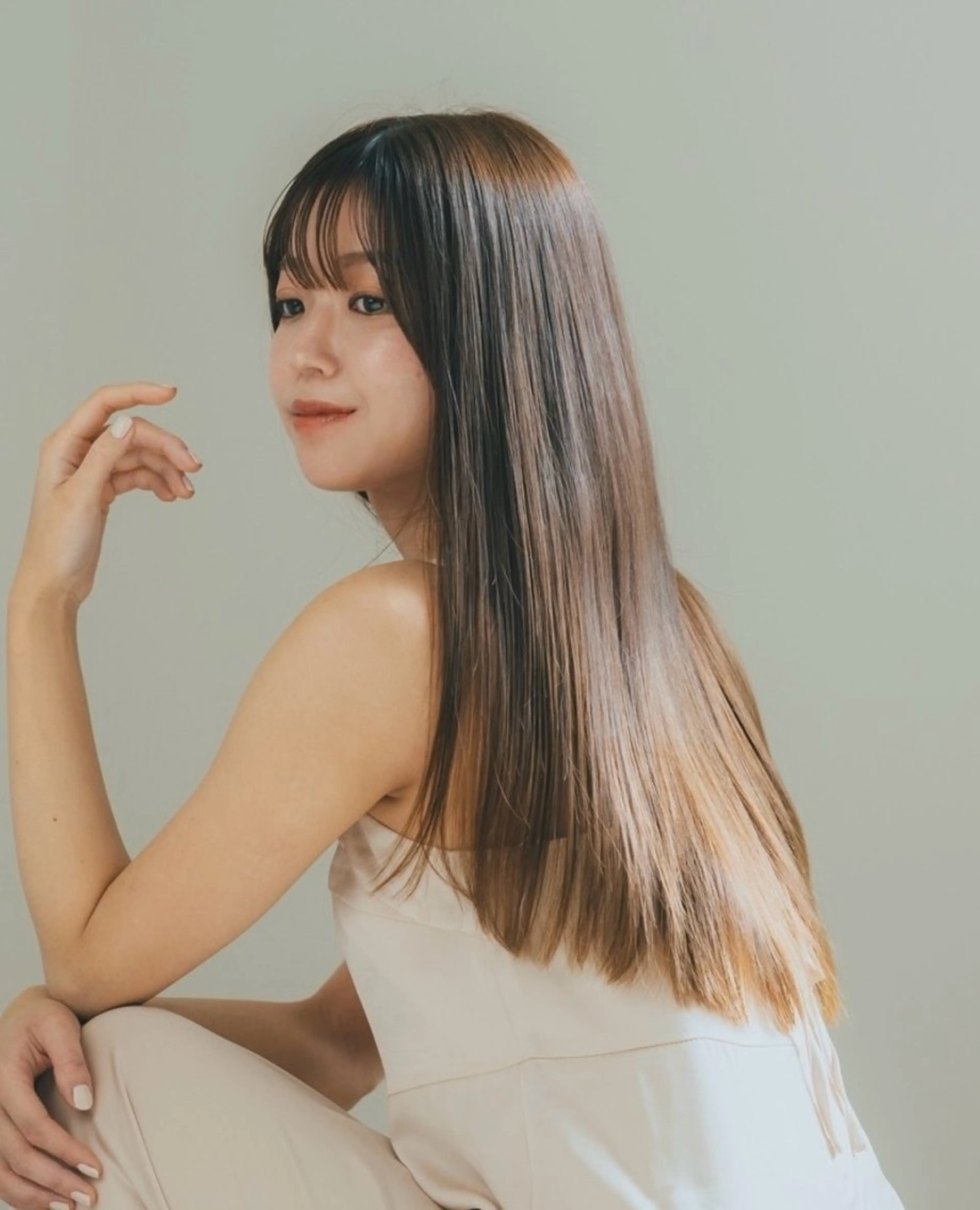 💇‍♀️2ヶ月続くトリートメント効果♡ツヤ髪再生👏髪質改善TR＋カット+カラー🫧ケラチン補修で芯から艶めく髪へ😌の写真