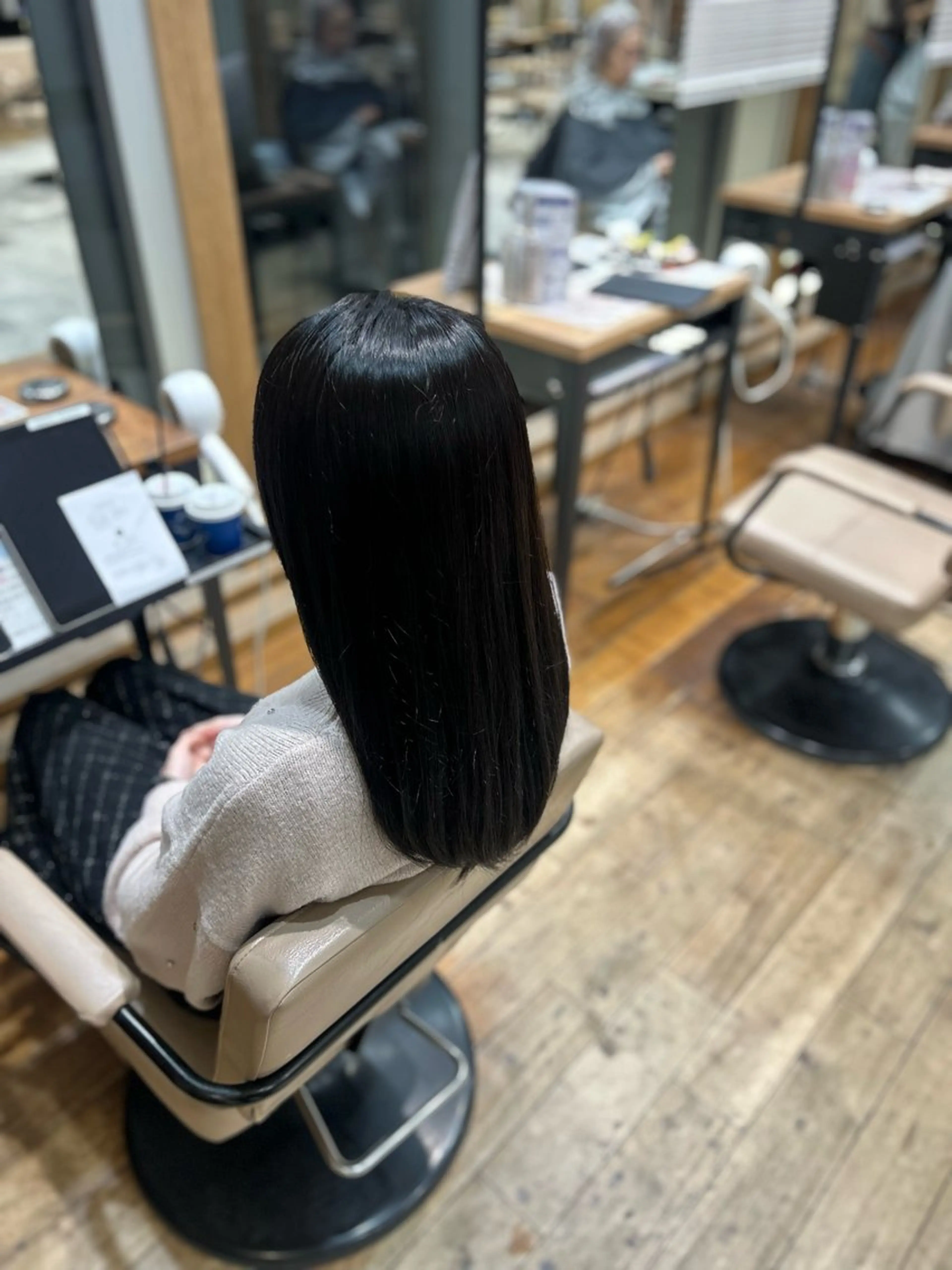 ロング カラー ヘアカラー トリートメント 銀座/透明感カラー 🫧祝迫愛艶のヘアスタイル